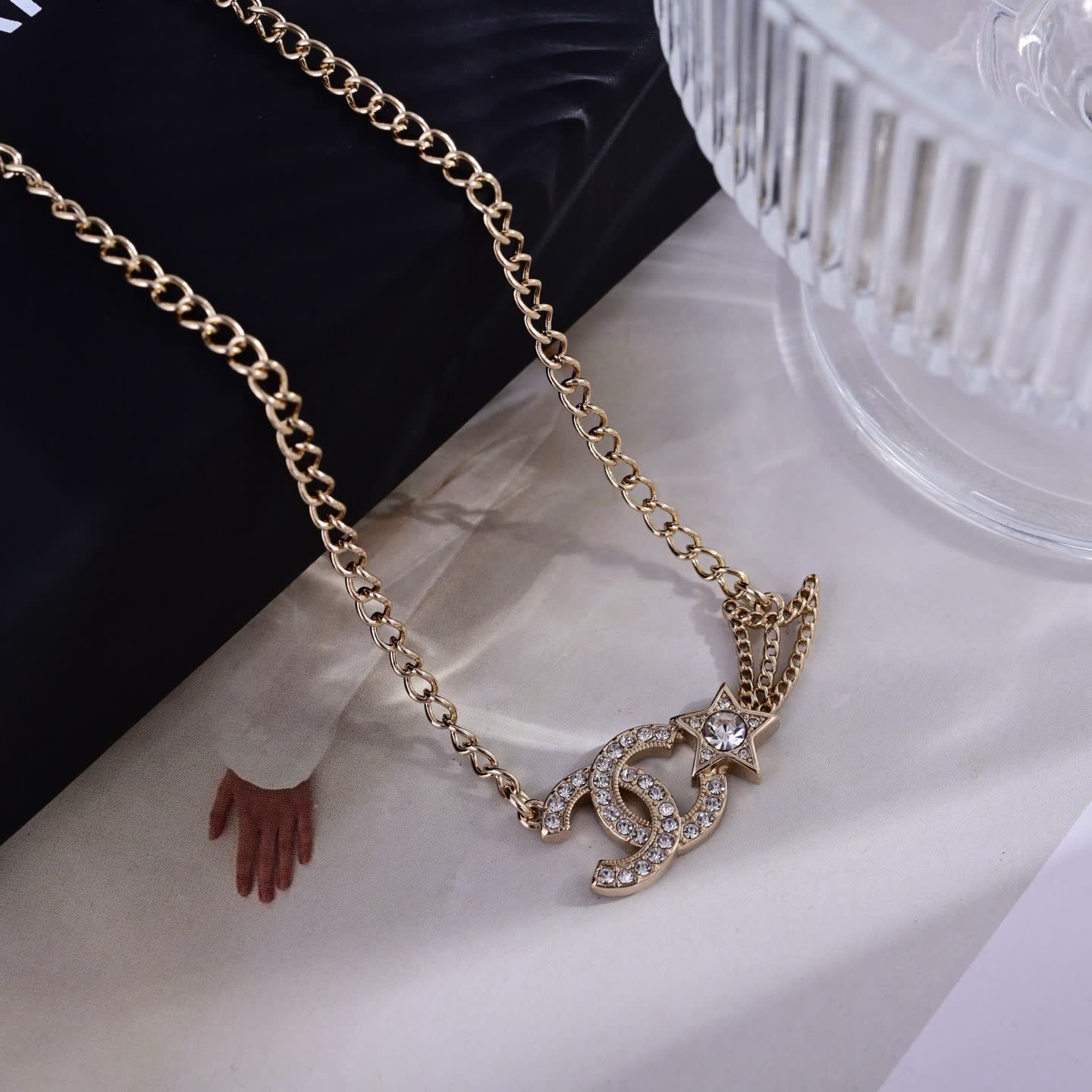 Chanel Earrings - CC Logo with Star Design Chanel Earrings - CC Logo with Star Design