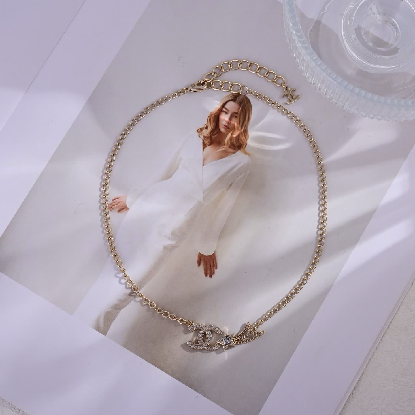 Chanel Earrings - CC Logo with Star Design