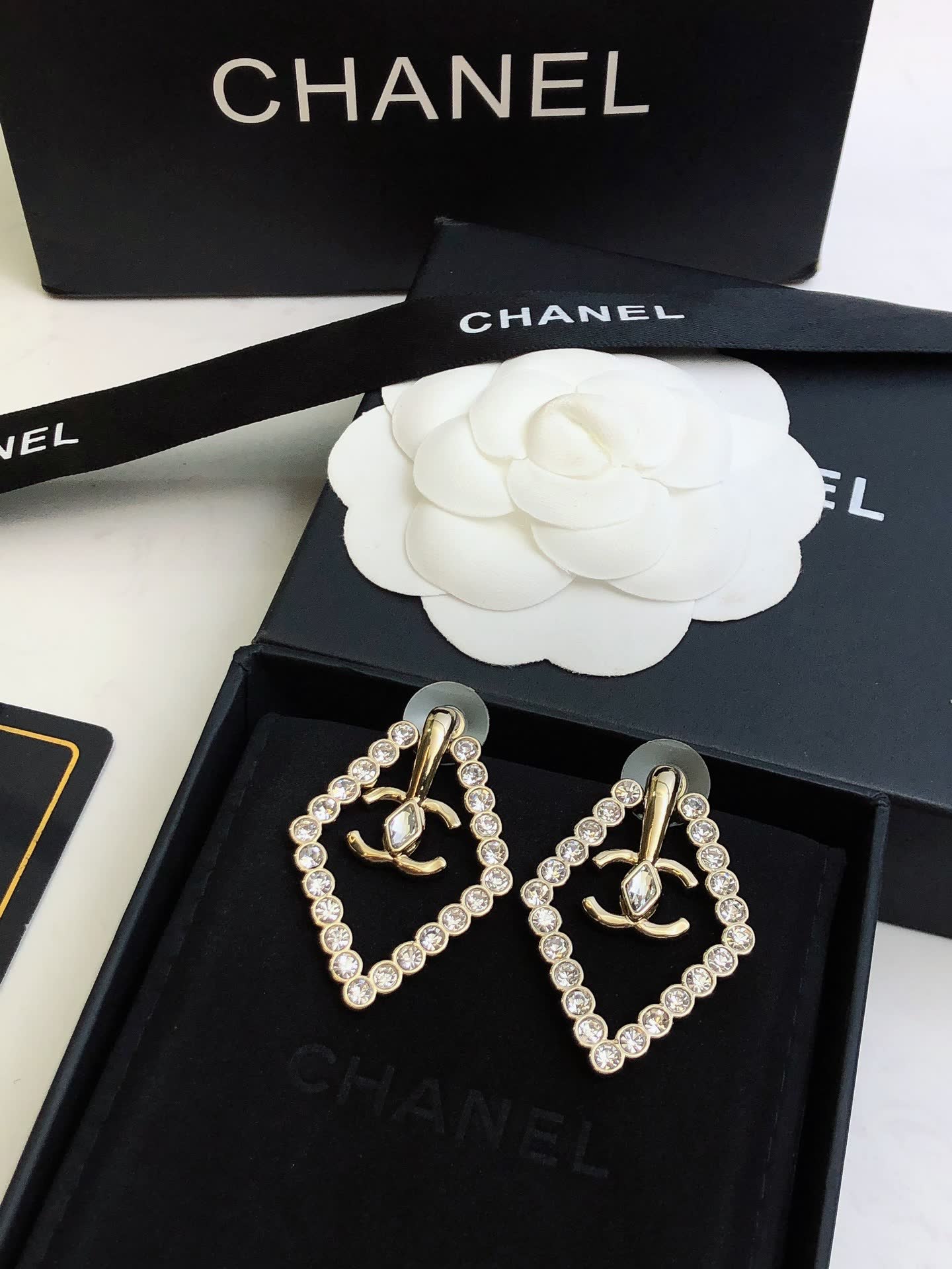 Chanel Diamond Stud Earrings
