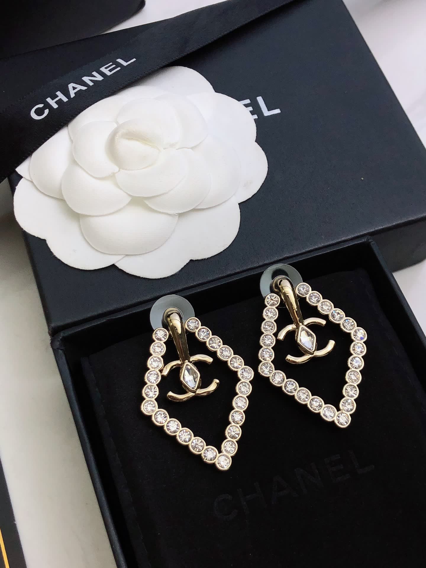 Chanel Diamond Stud Earrings