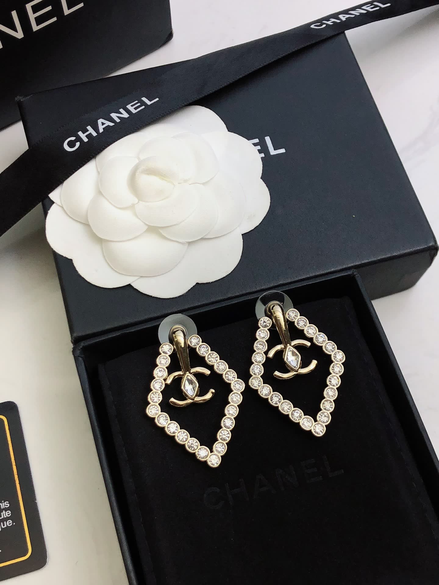 Chanel Diamond Stud Earrings