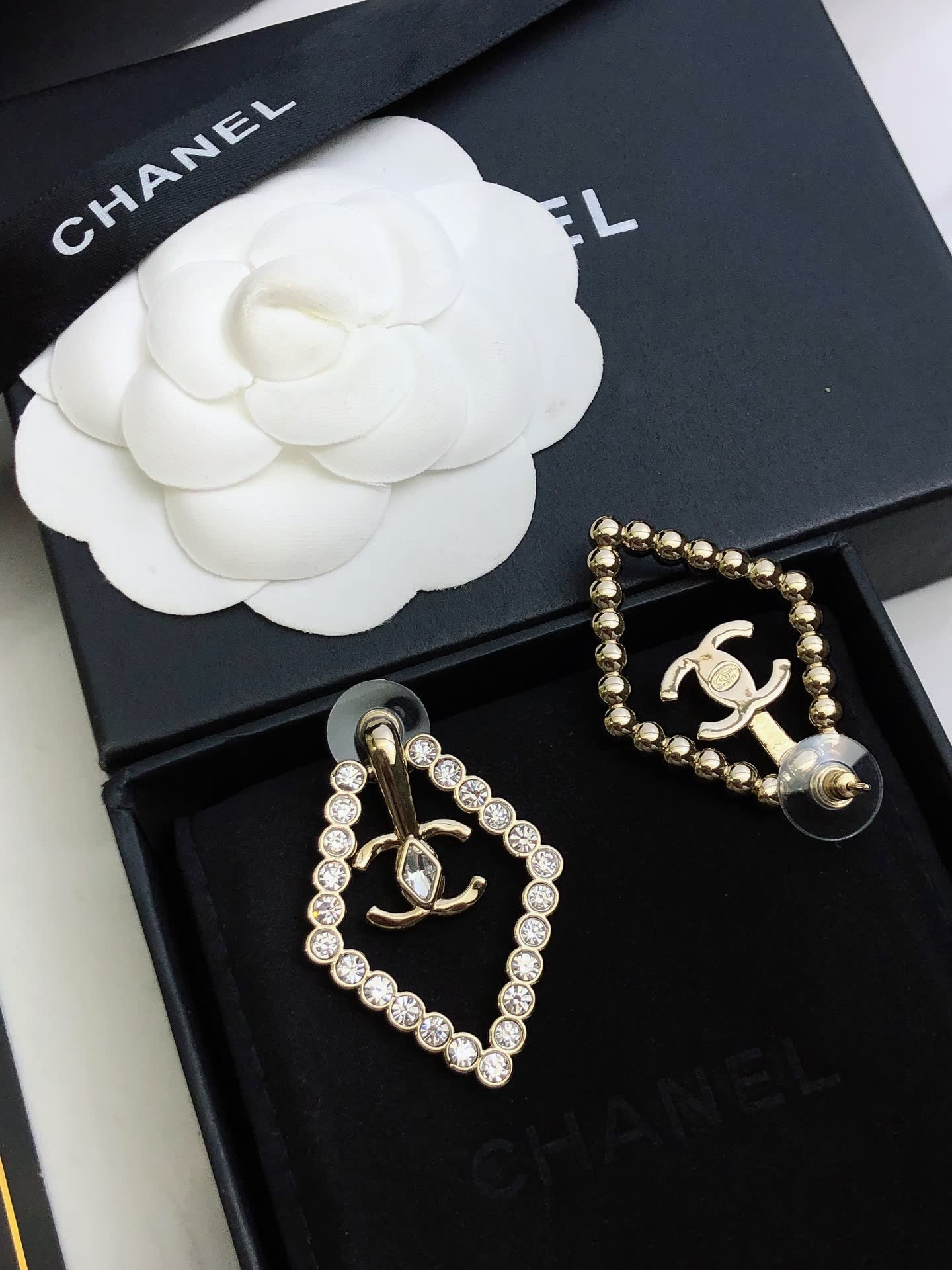 Chanel Diamond Stud Earrings