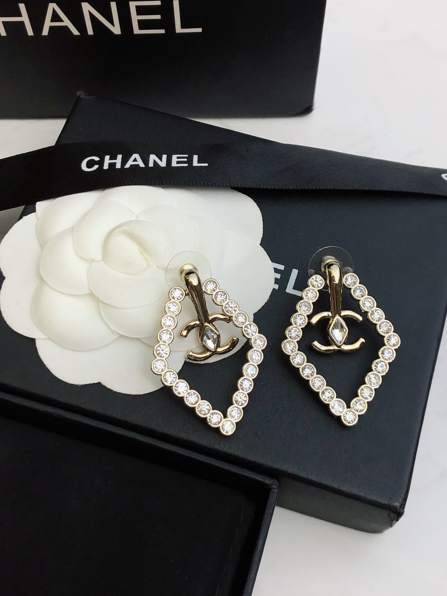 Chanel Diamond Stud Earrings
