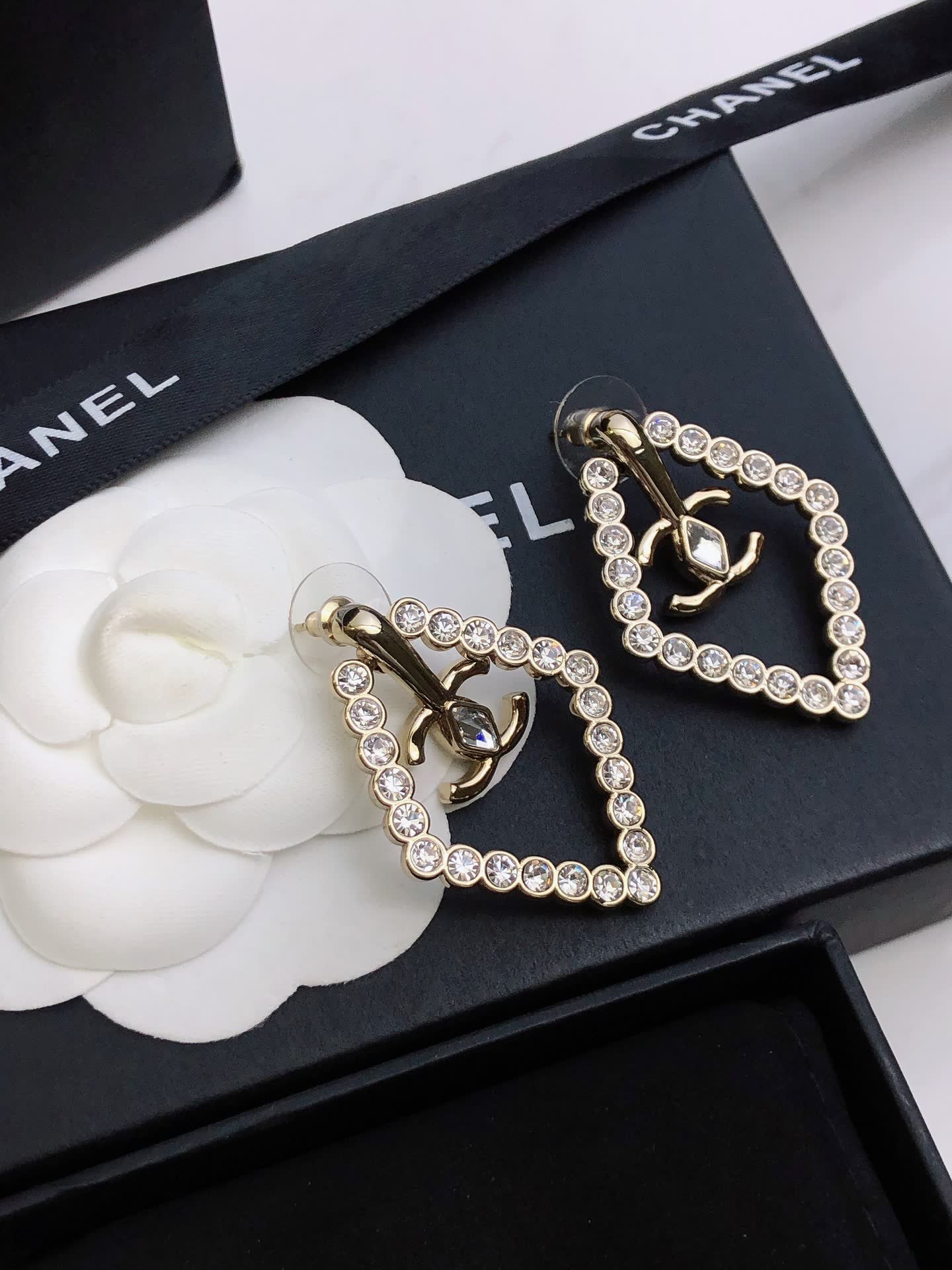 Chanel Diamond Stud Earrings