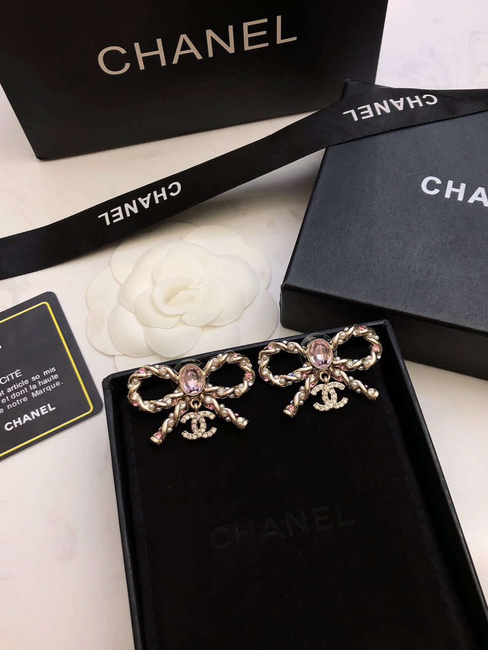 Chanel Earrings - Bow Design