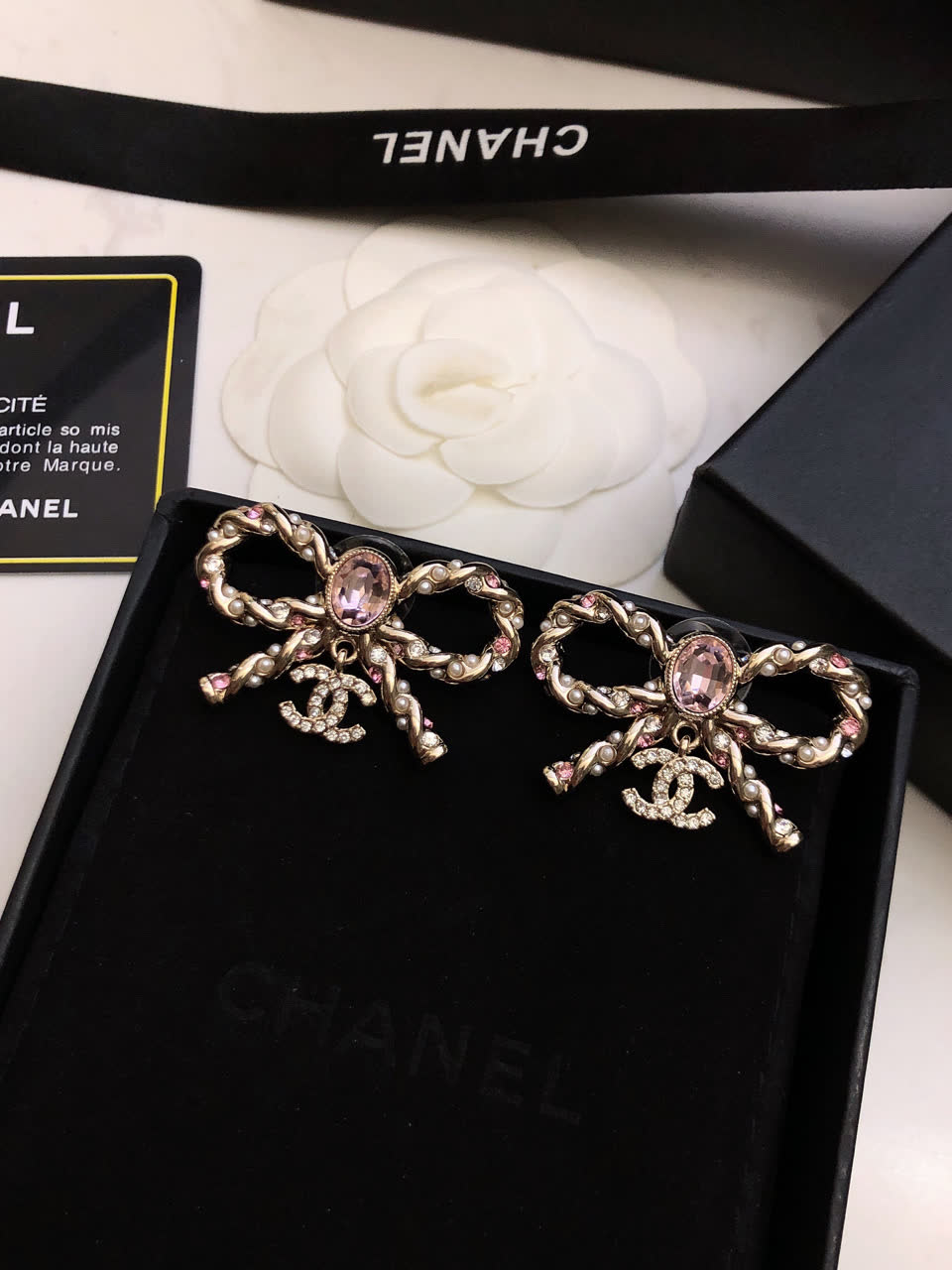Chanel Earrings - Bow Design