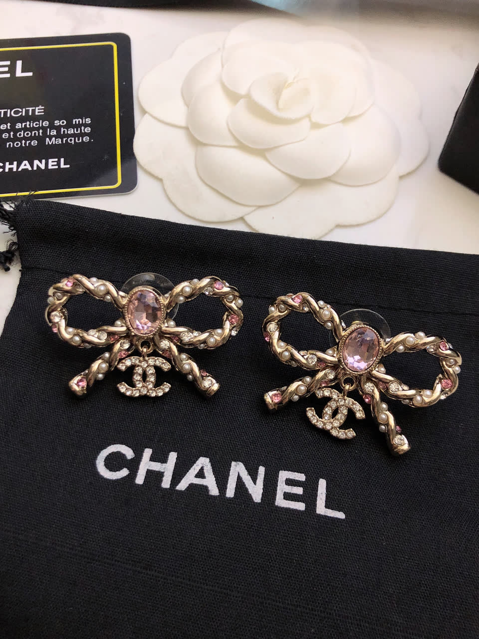 Chanel Earrings - Bow Design