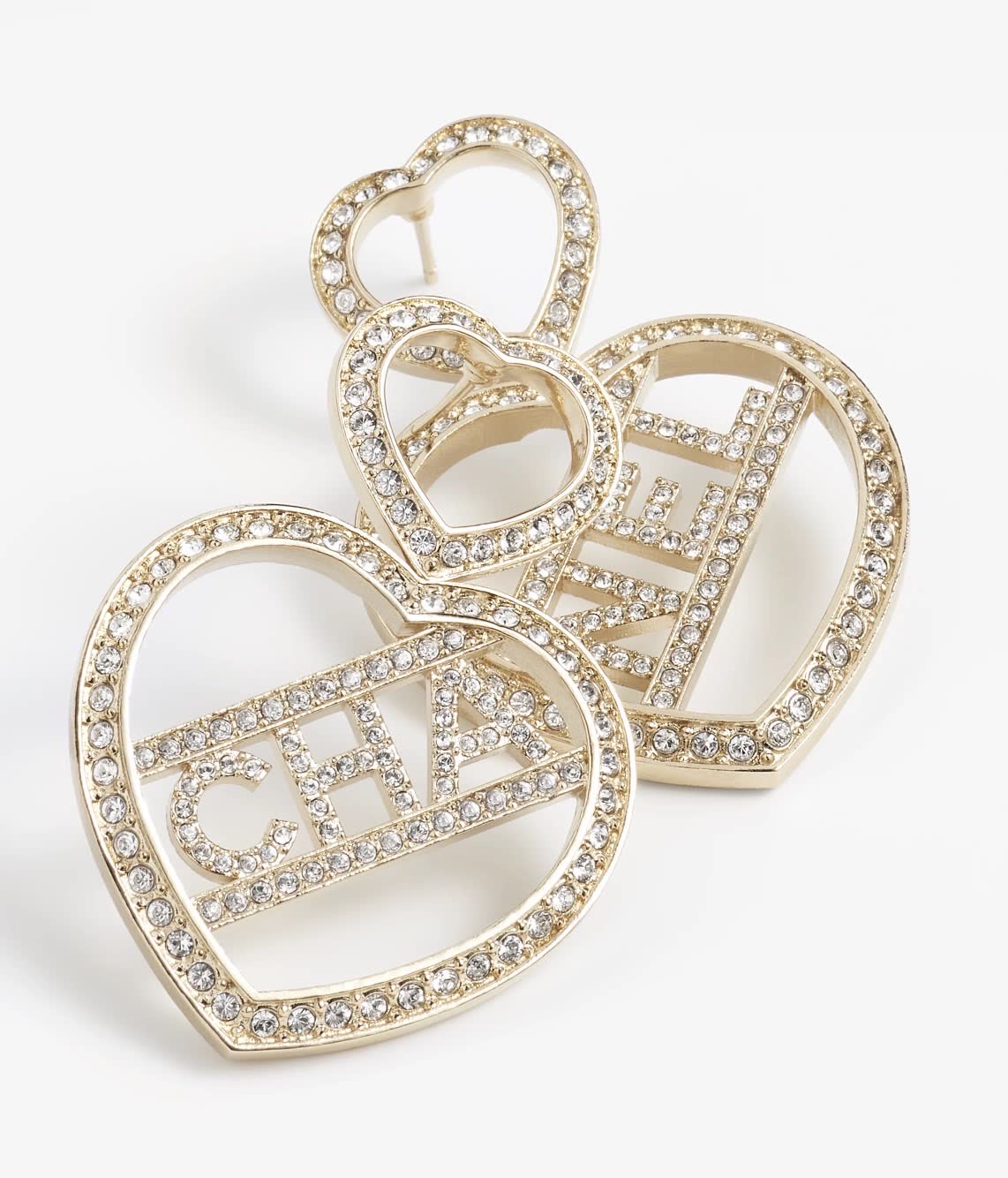 Chanel Heart Earrings
