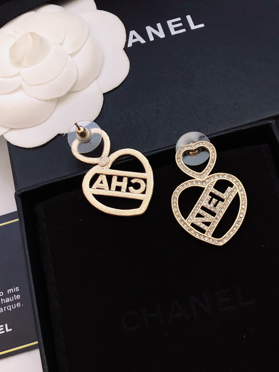 Chanel Heart Earrings