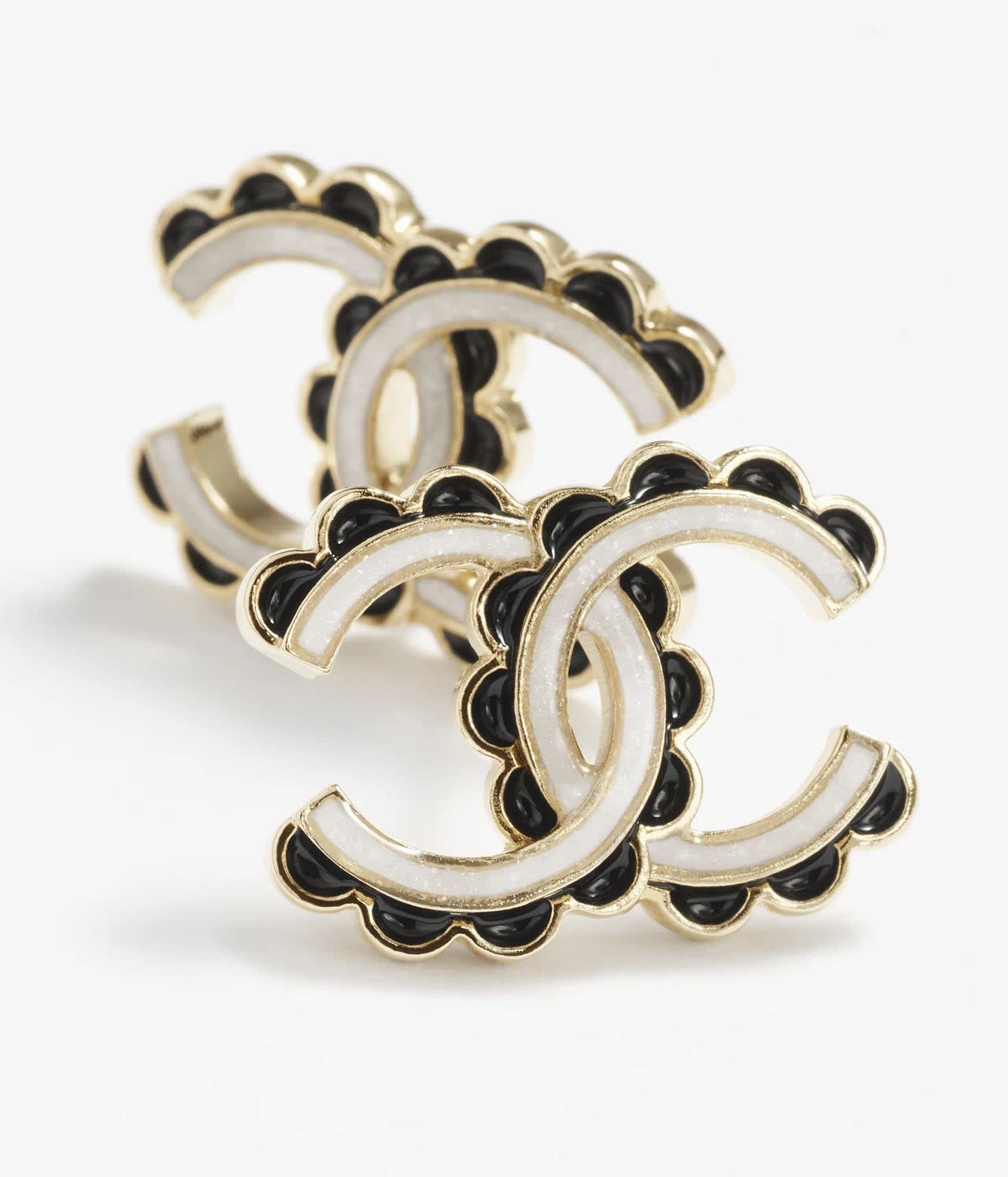 Chanel CC Logo Earrings