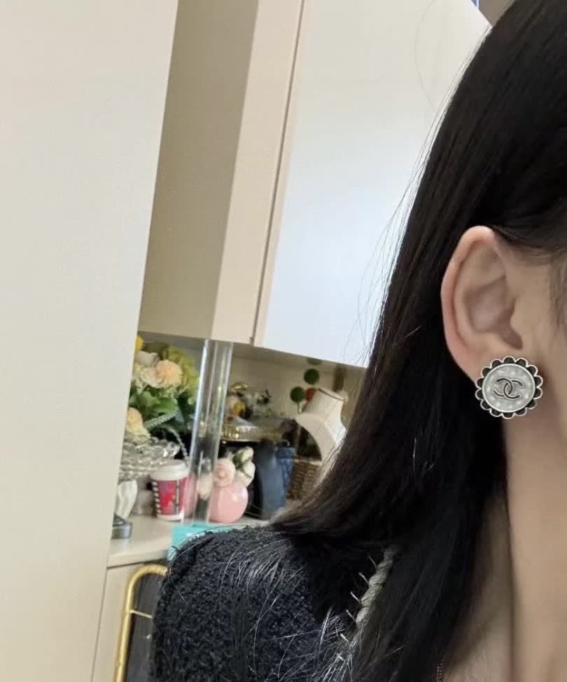 Chanel CC Logo Earrings
