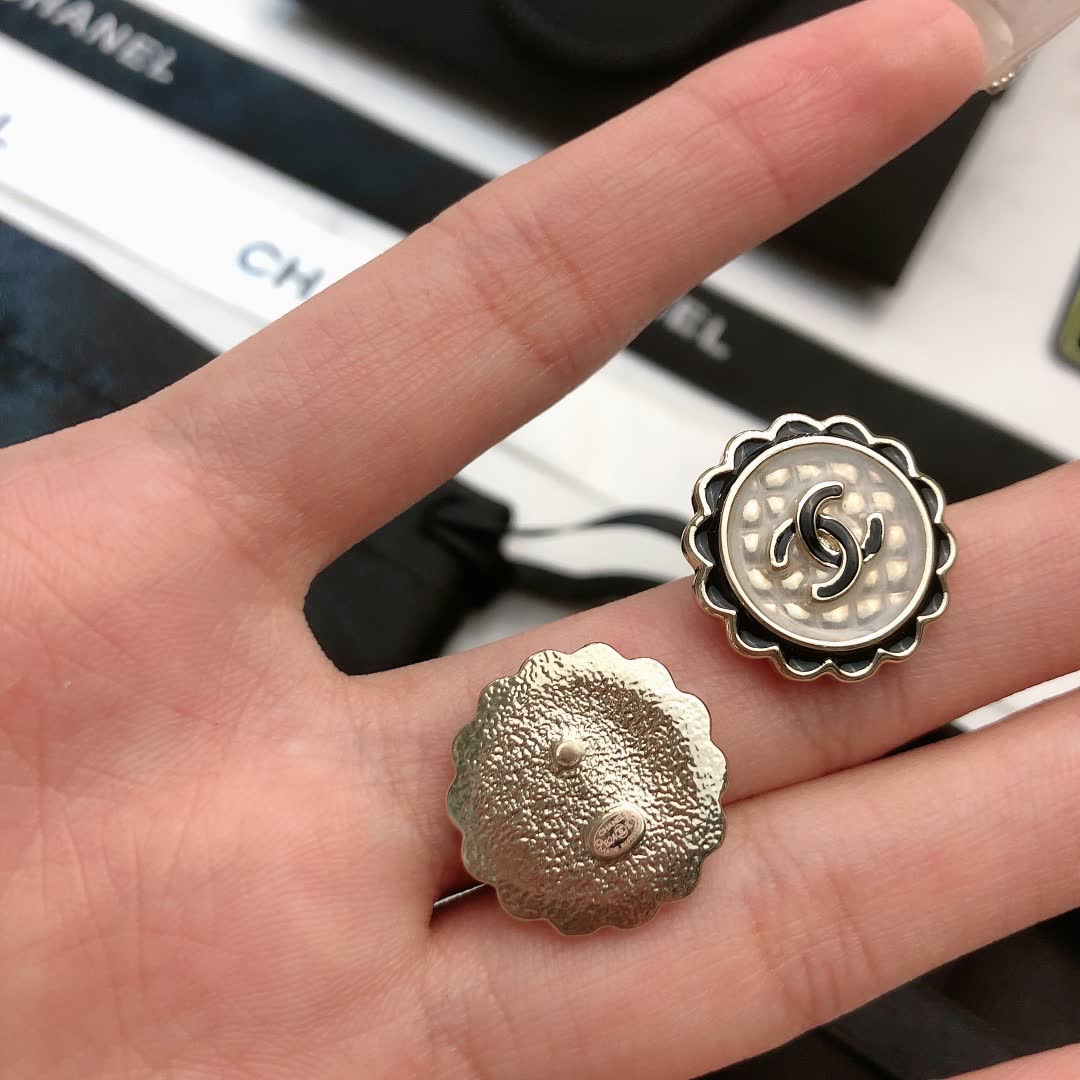 Chanel CC Logo Earrings