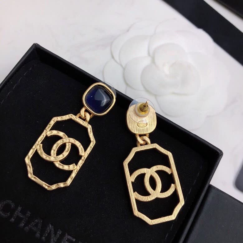 Chanel CC Logo Earrings