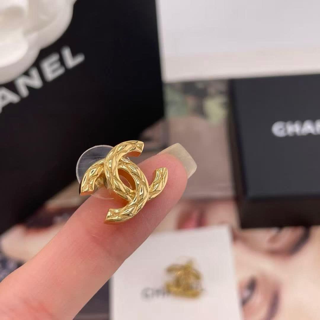 Chanel Gold Hoop Earrings