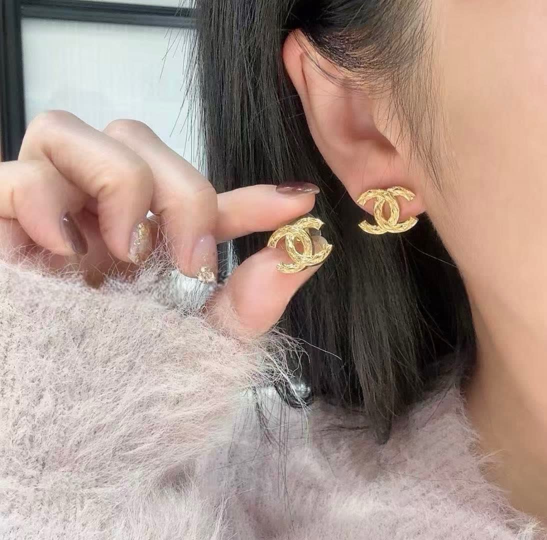 Chanel Gold Hoop Earrings