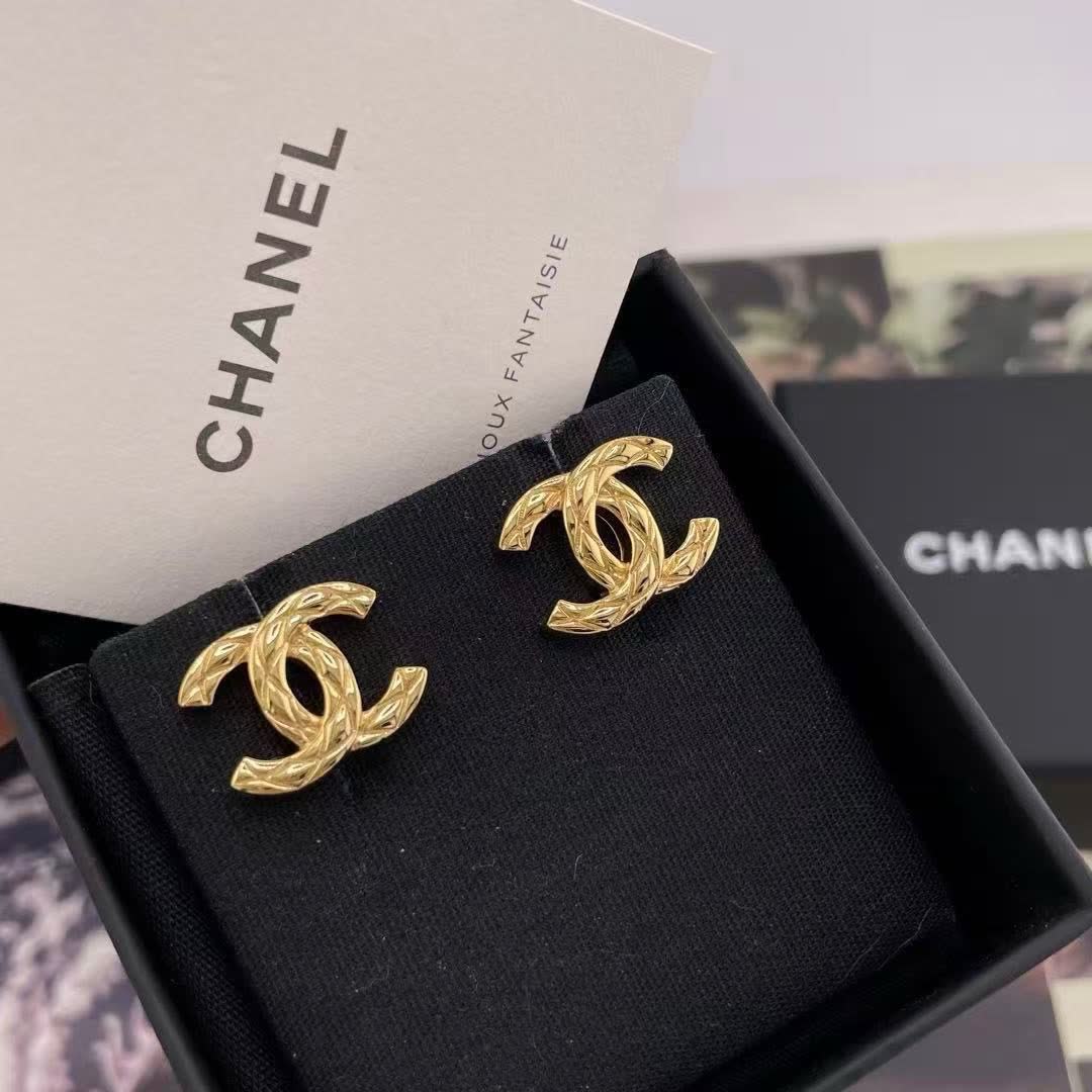 Chanel Gold Hoop Earrings