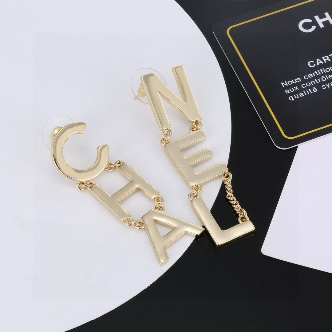 Chanel Logo Earrings Chanel Logo Earrings