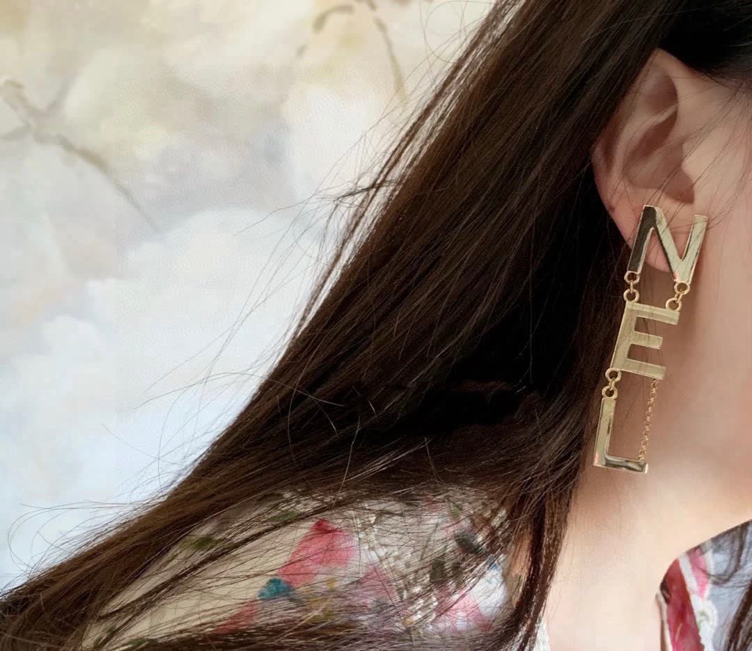 Chanel Logo Earrings
