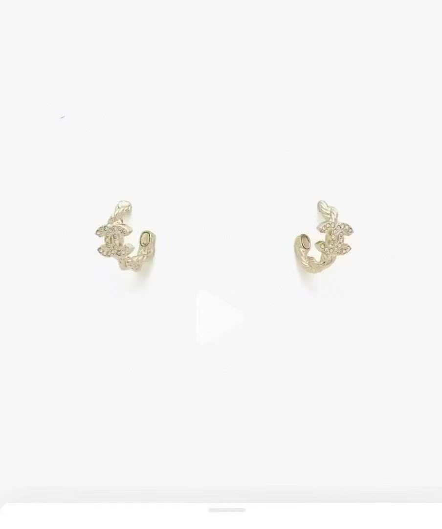 Chanel CC Logo Earrings