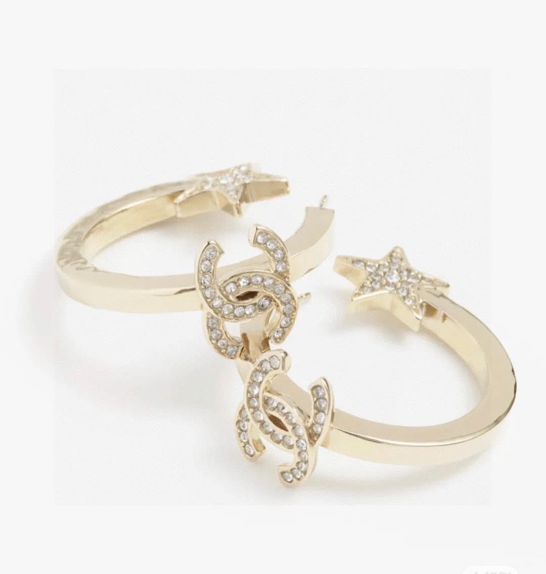 Chanel CC Star Earrings Chanel CC Star Earrings
