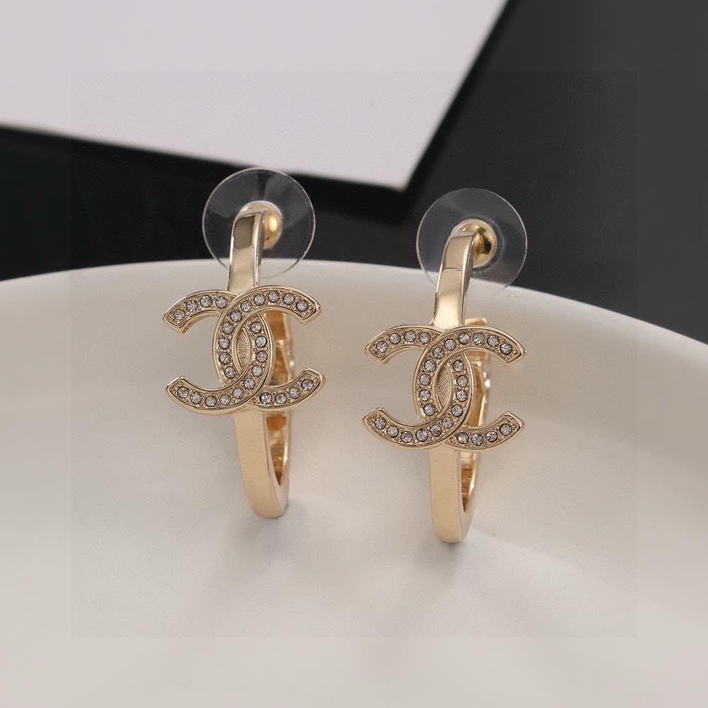 Chanel CC Star Earrings