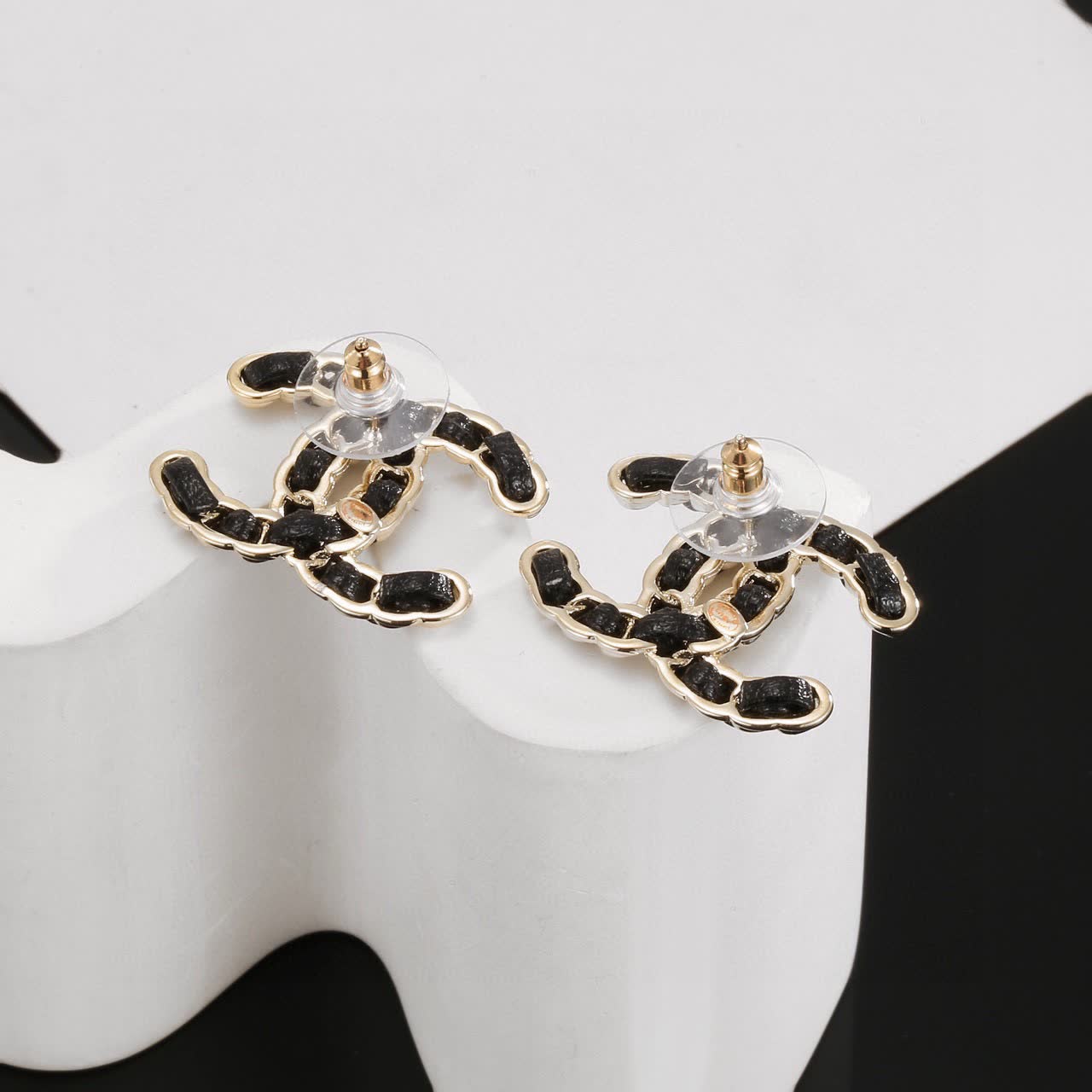 Chanel CC Logo Earrings