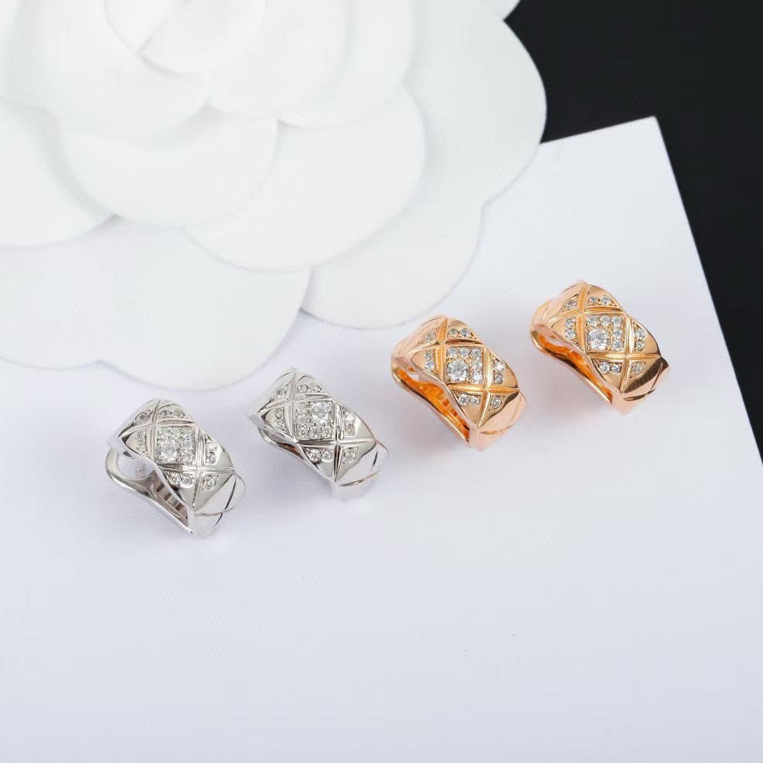 Chanel Elegant Diamond Stud Earrings Chanel Elegant Diamond Stud Earrings