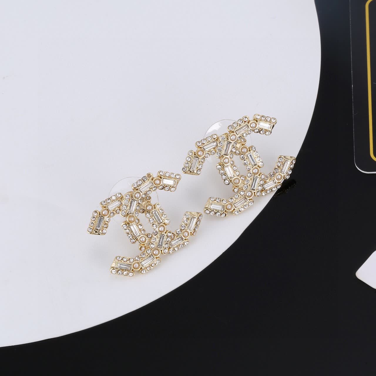 Chanel CC Logo Earrings