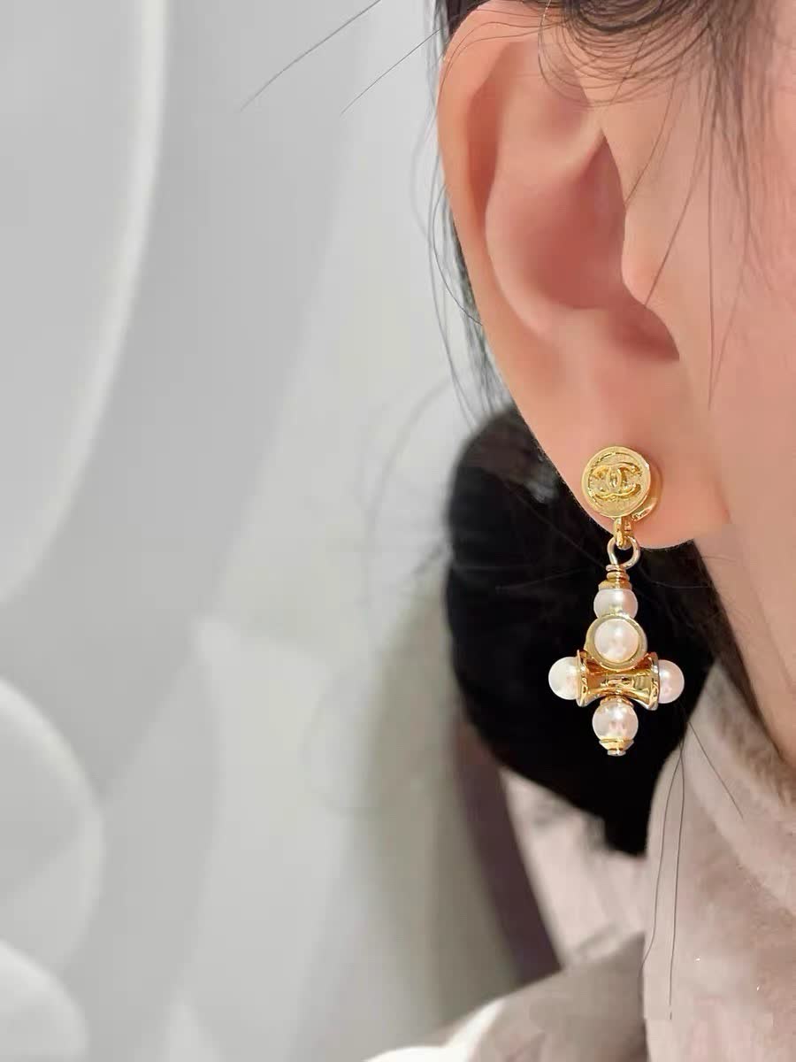 Chanel Pearl Earrings