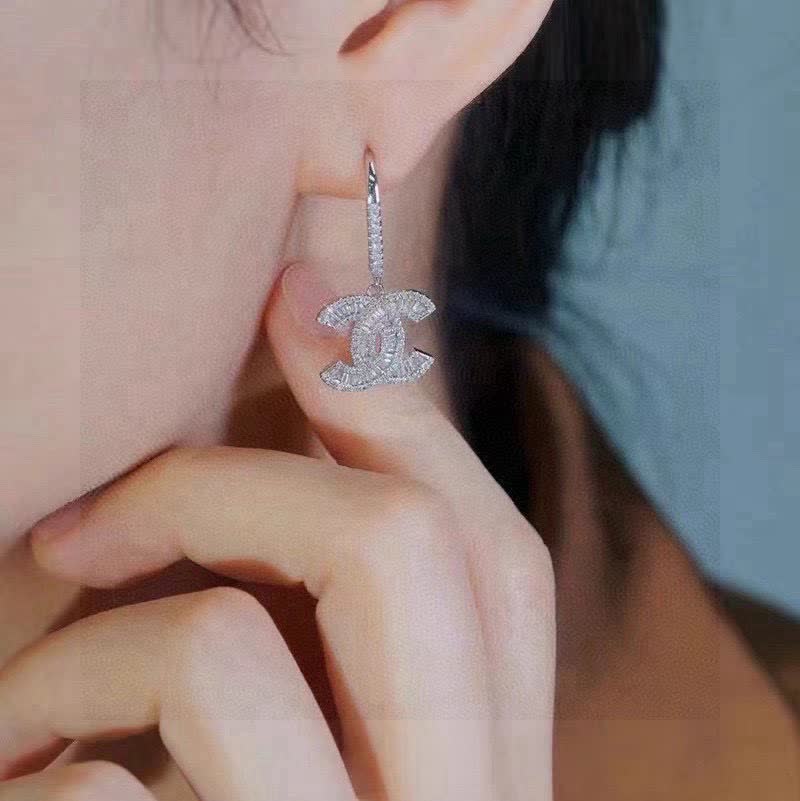 Chanel CC Logo Earrings