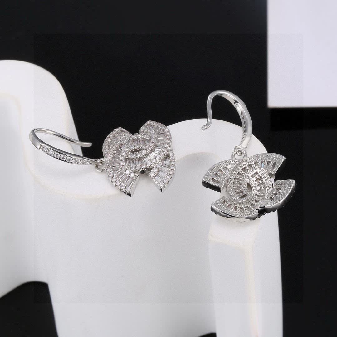 Chanel CC Logo Earrings