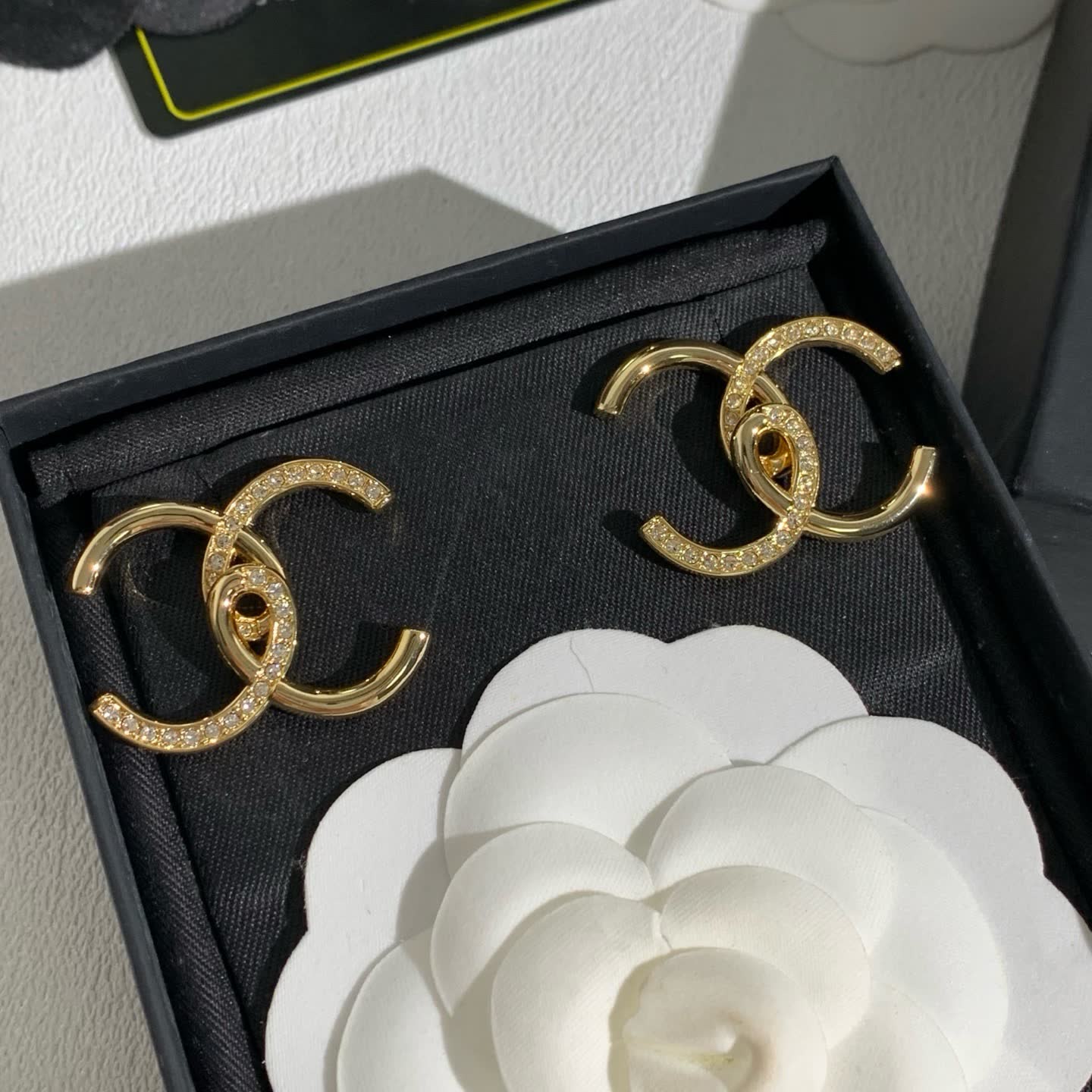 Chanel CC Logo Earrings