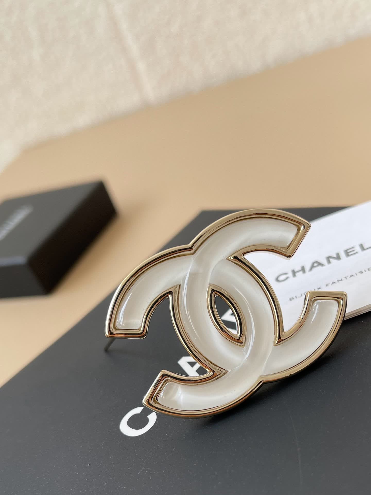 Chanel CC Logo Earrings