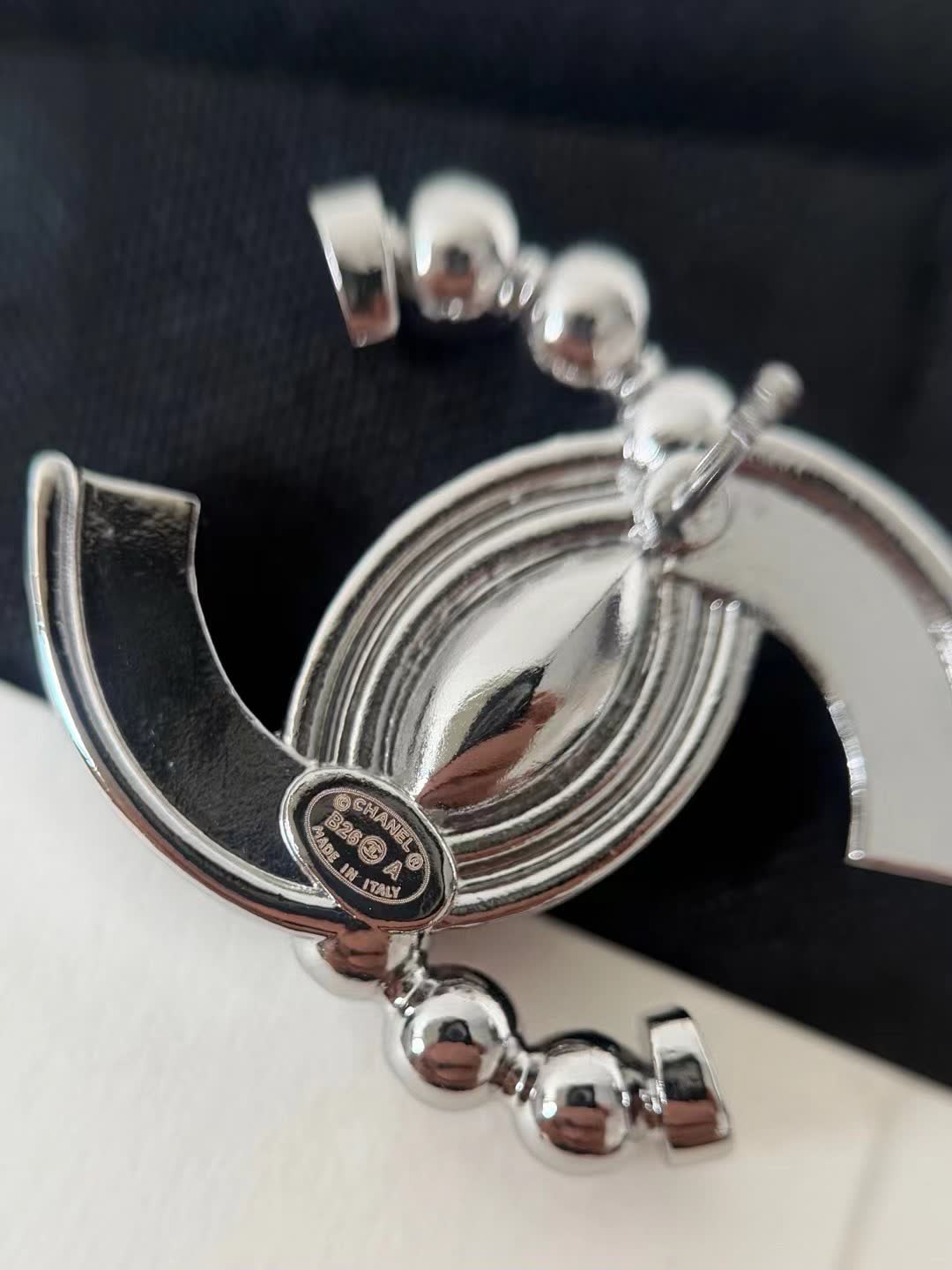 Chanel CC Logo Earrings