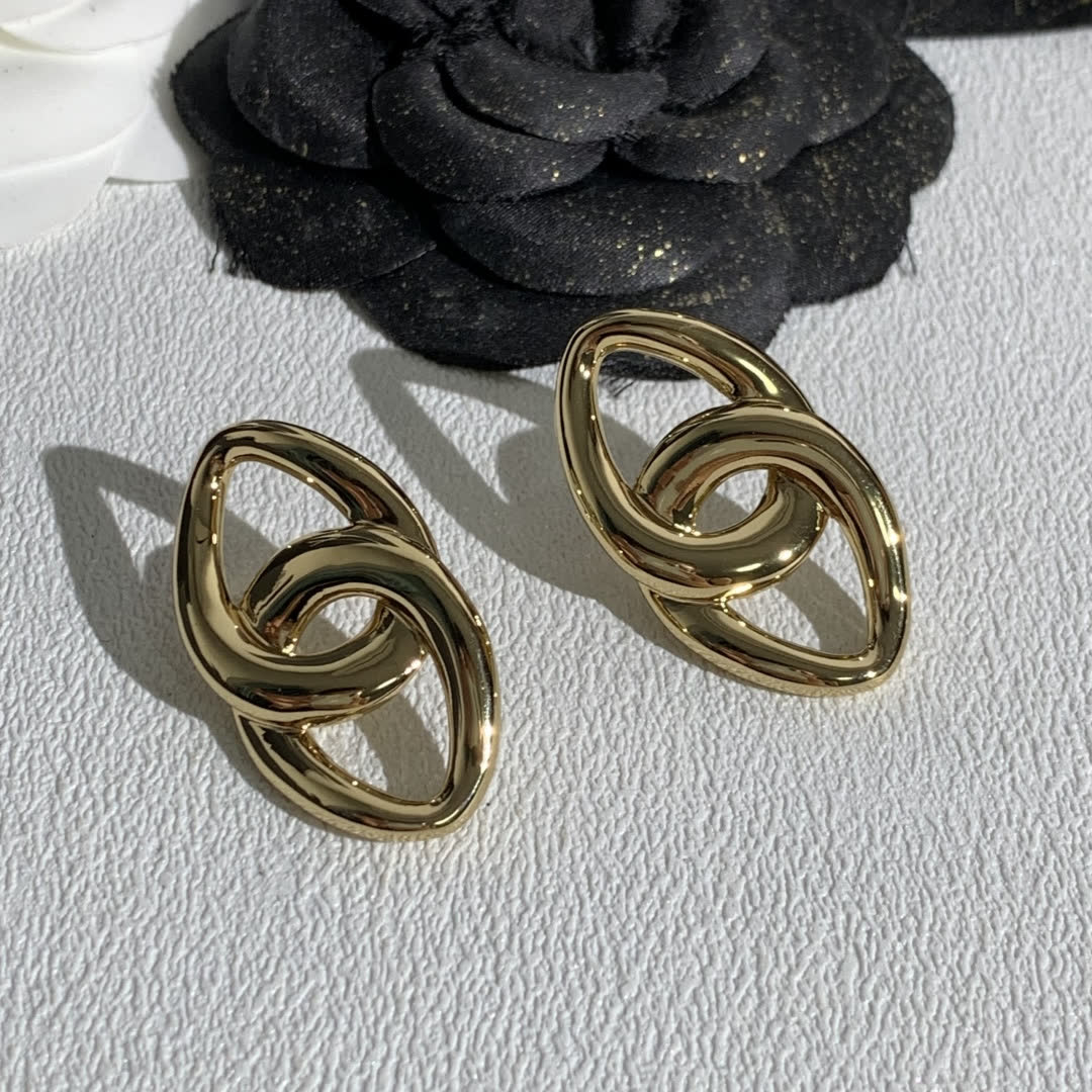 Chanel Gold Hoop Earrings