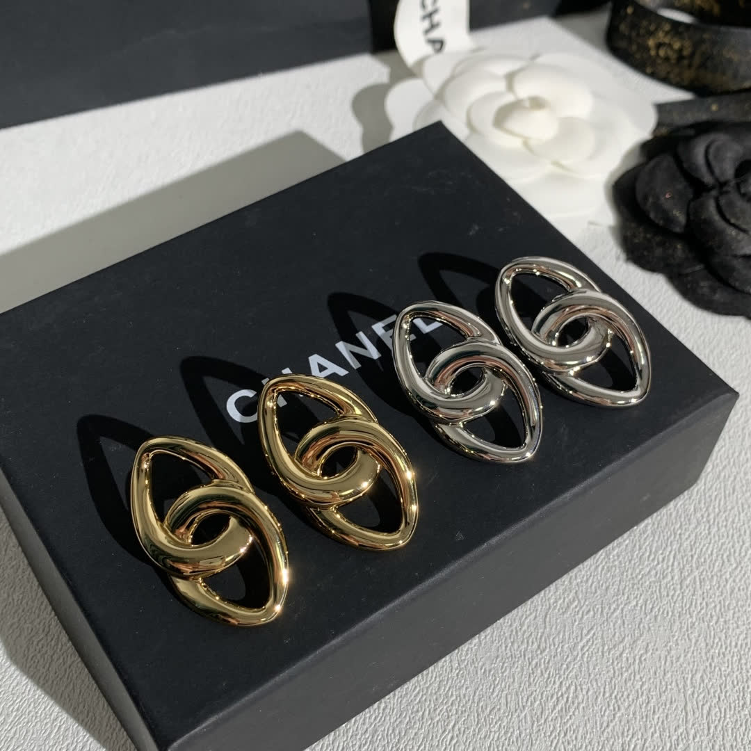 Chanel Gold Hoop Earrings