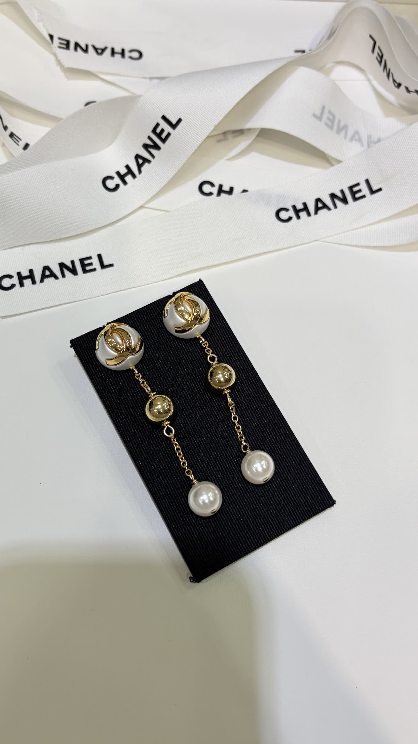 Chanel Pearl Earrings