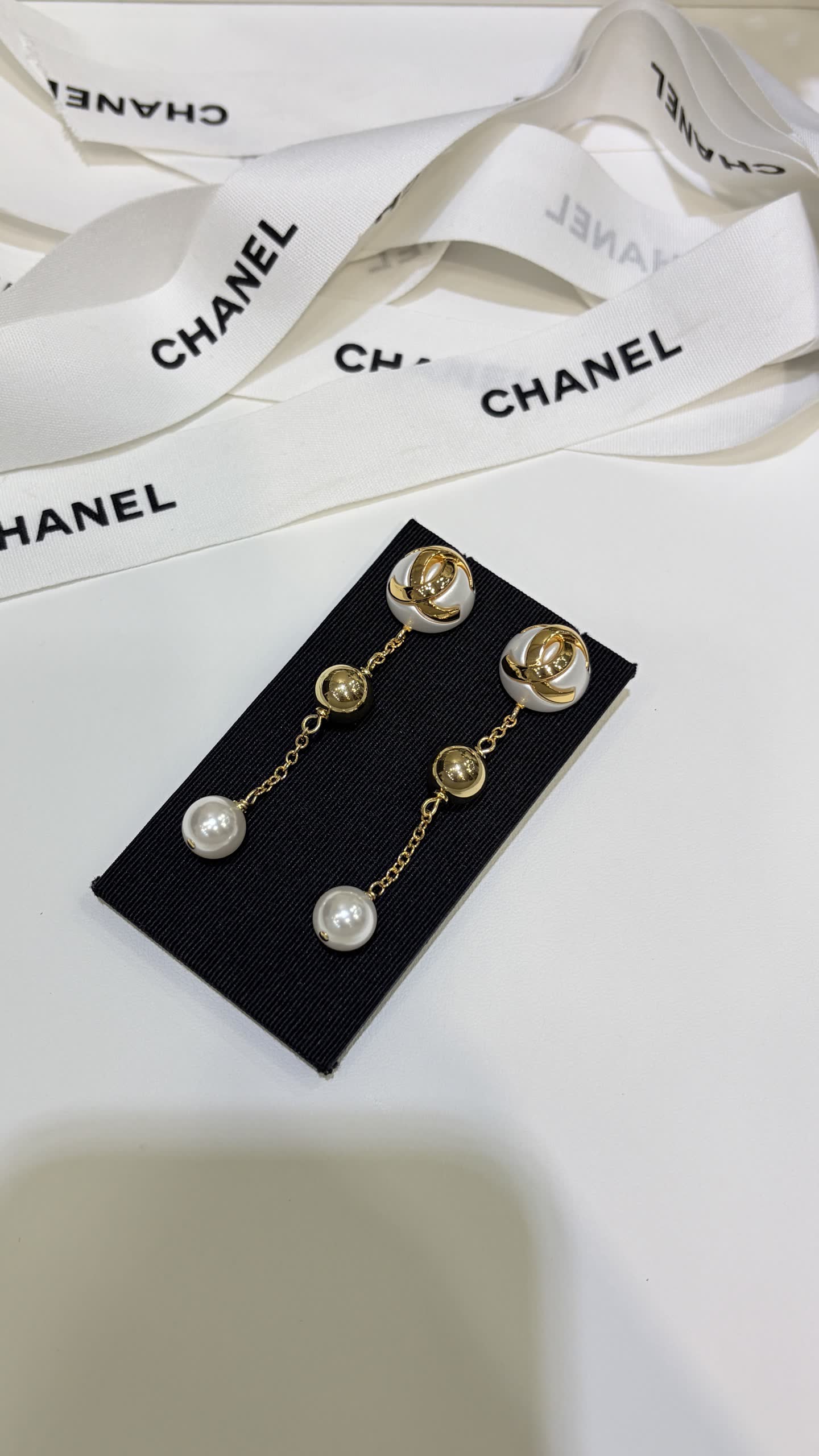 Chanel Pearl Earrings