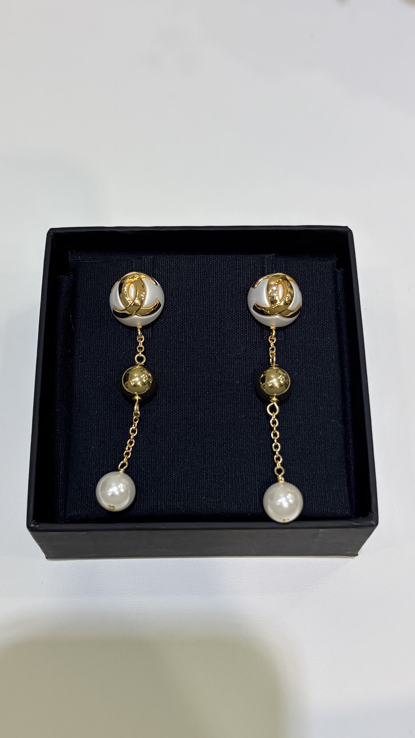 Chanel Pearl Earrings