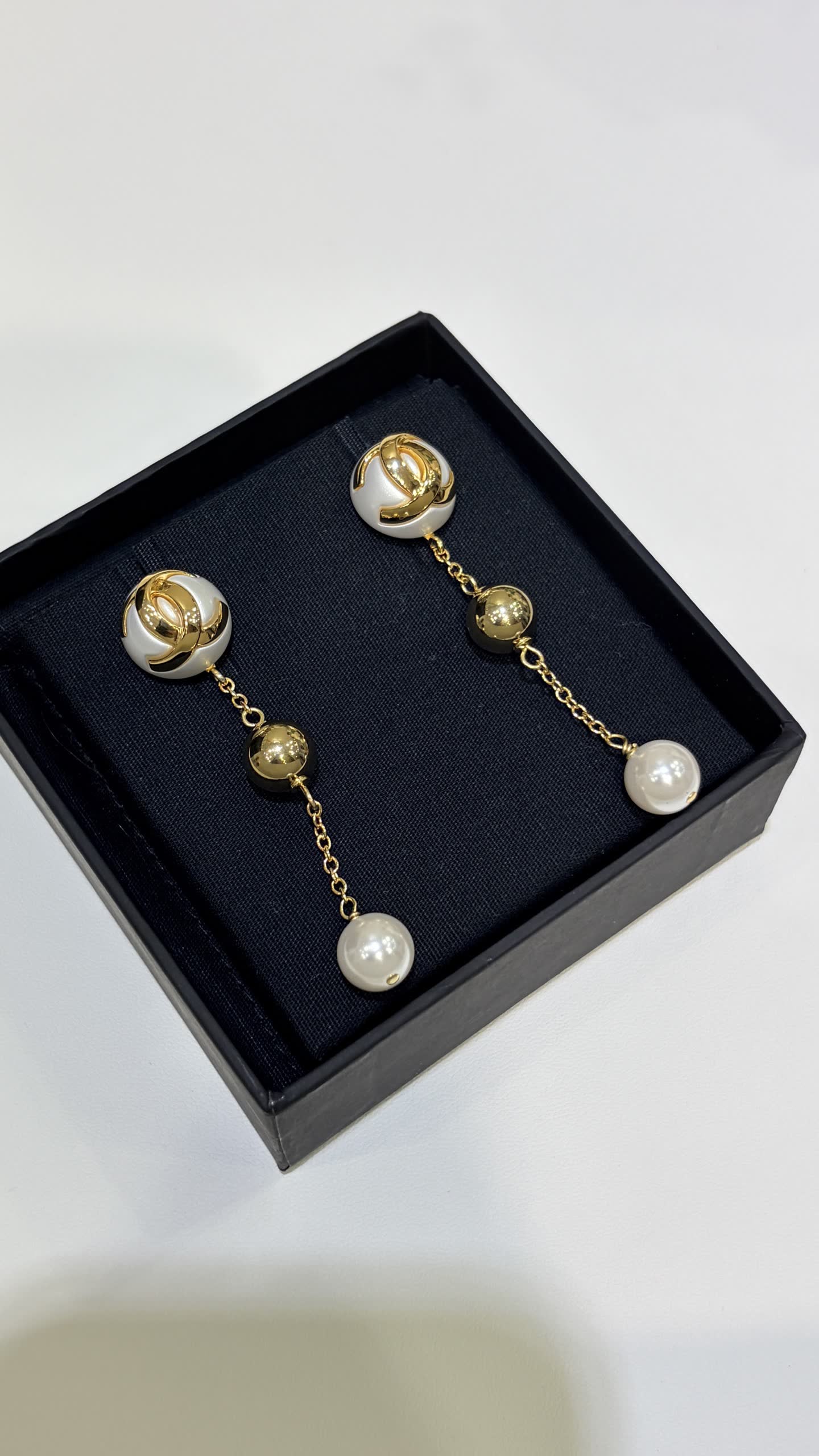 Chanel Pearl Earrings