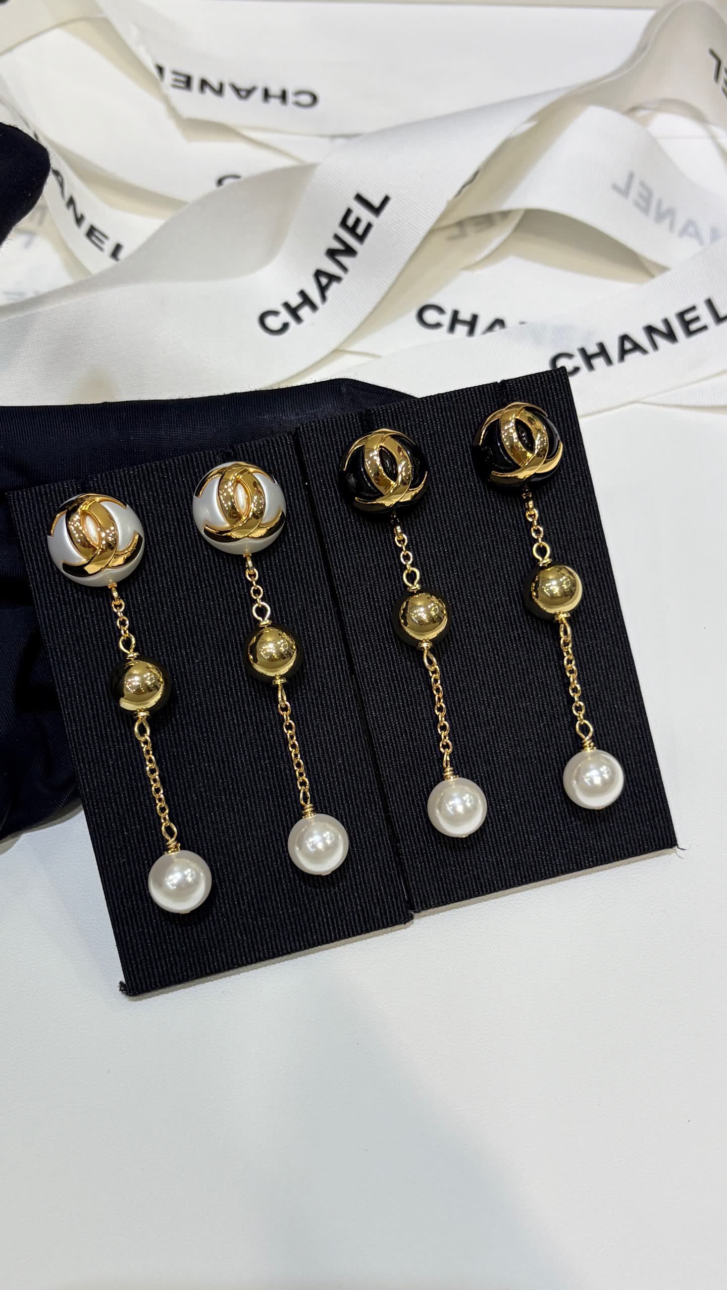 Chanel Pearl Earrings