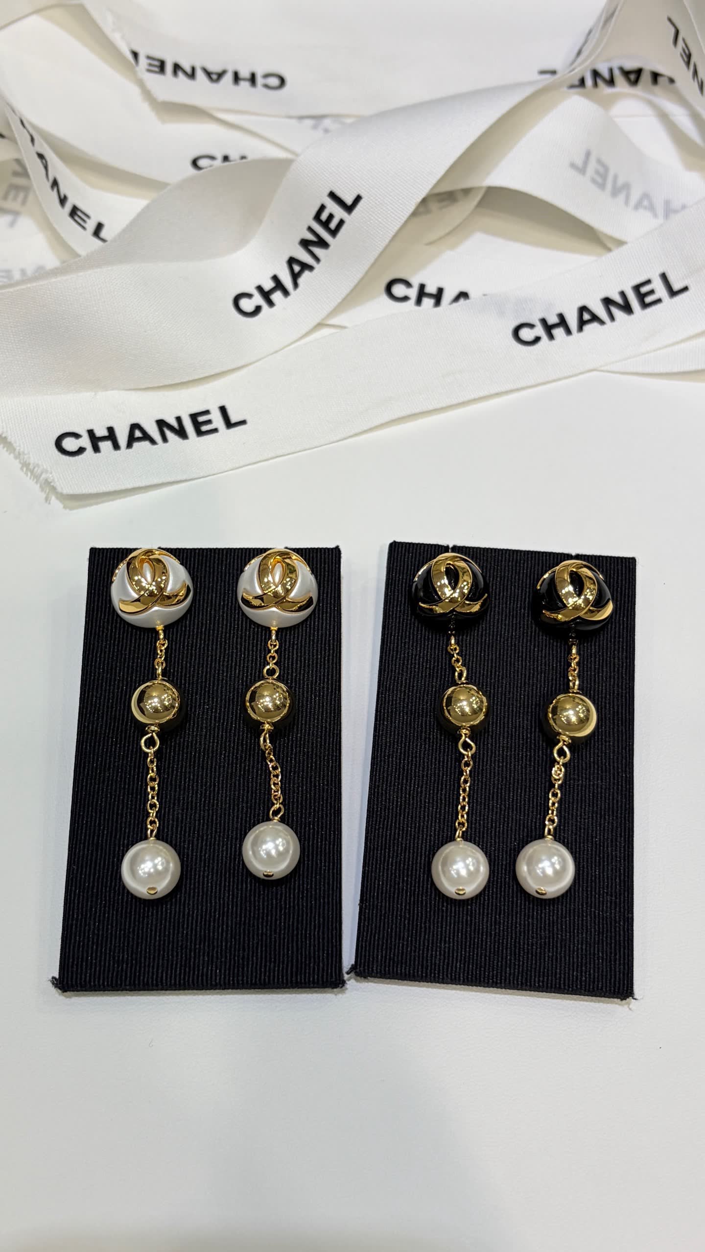 Chanel Pearl Drop Earrings