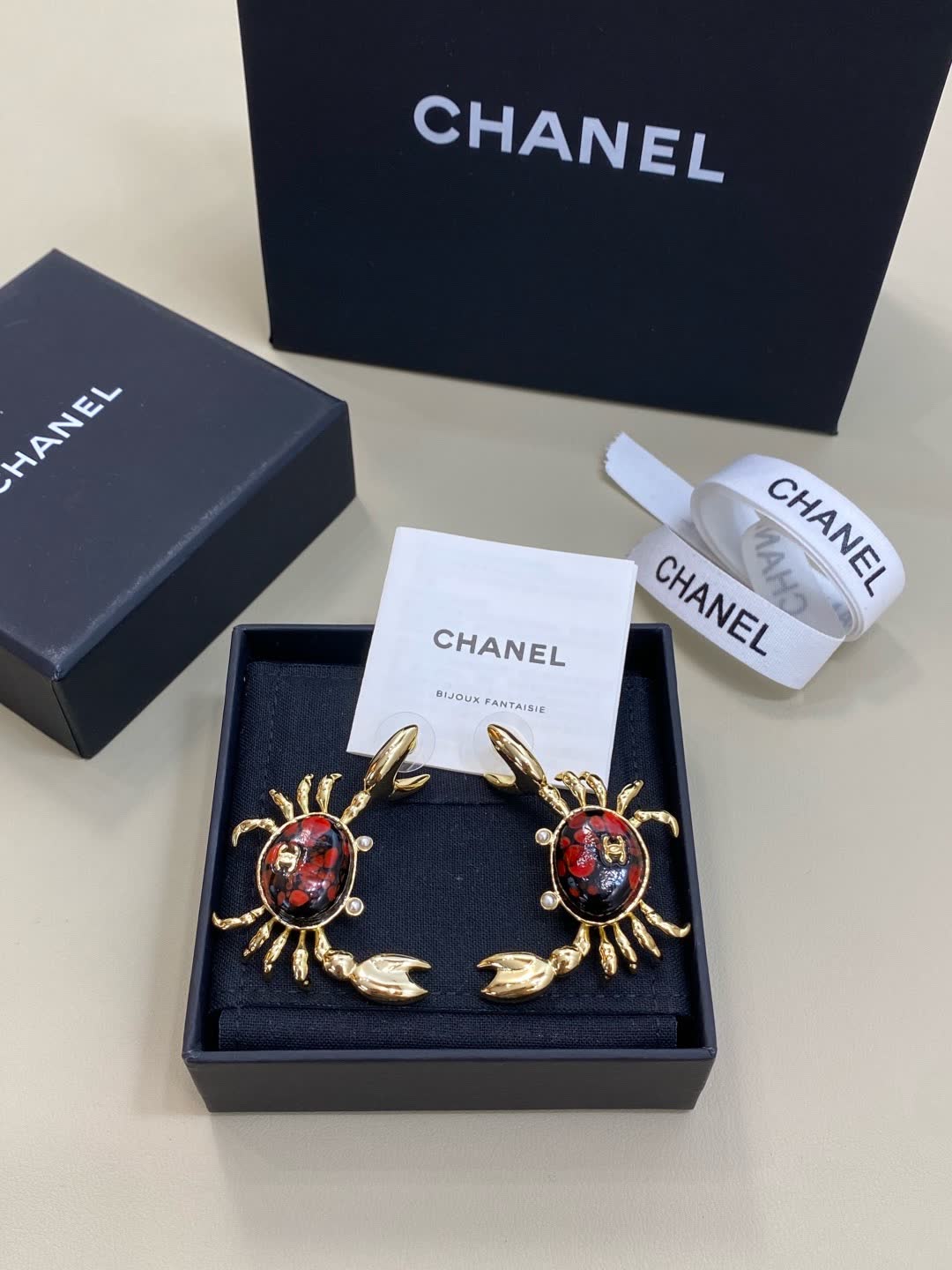 Chanel Crab Earrings