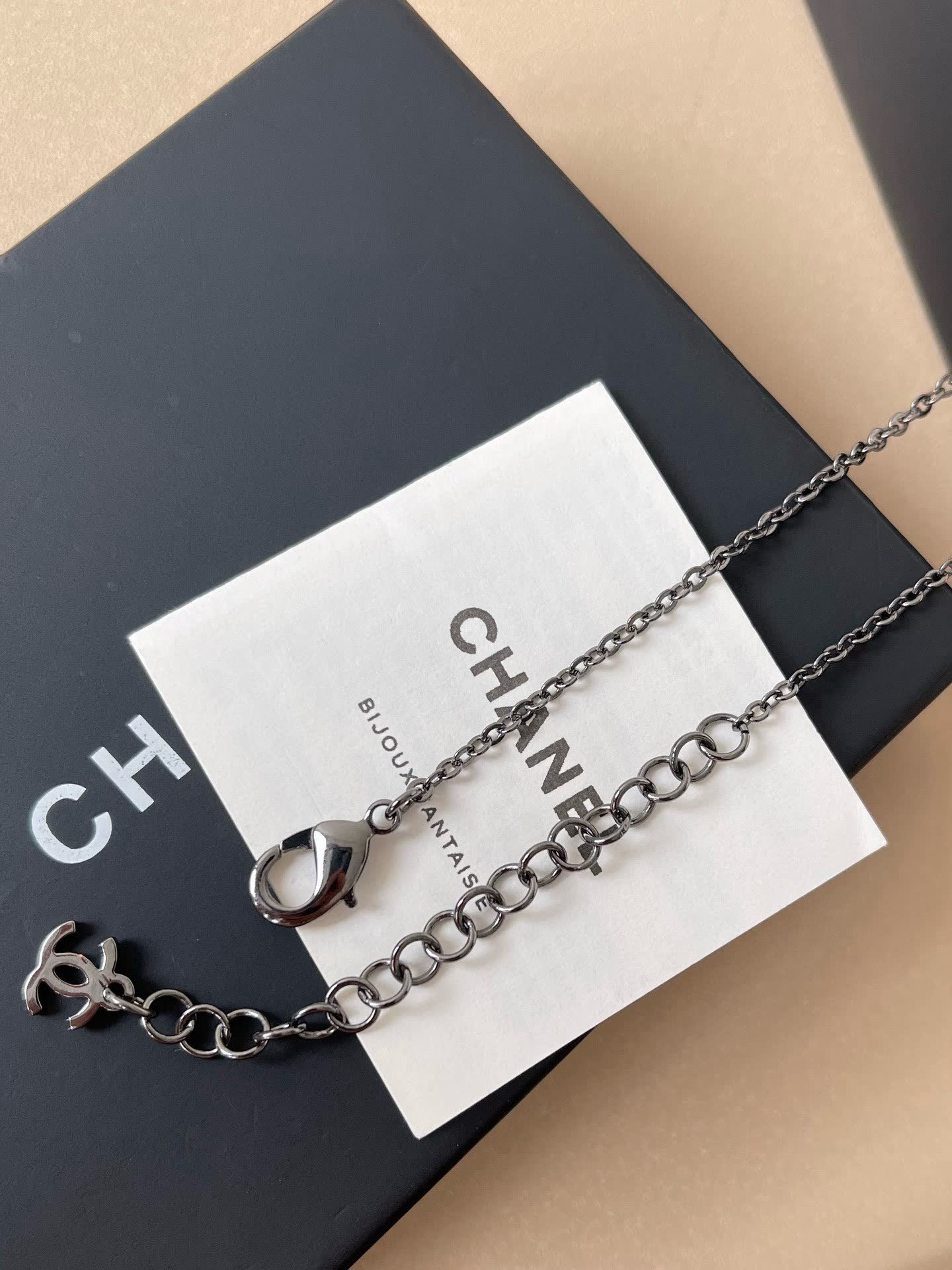 Chanel Pink Bow Earrings and Necklace Set