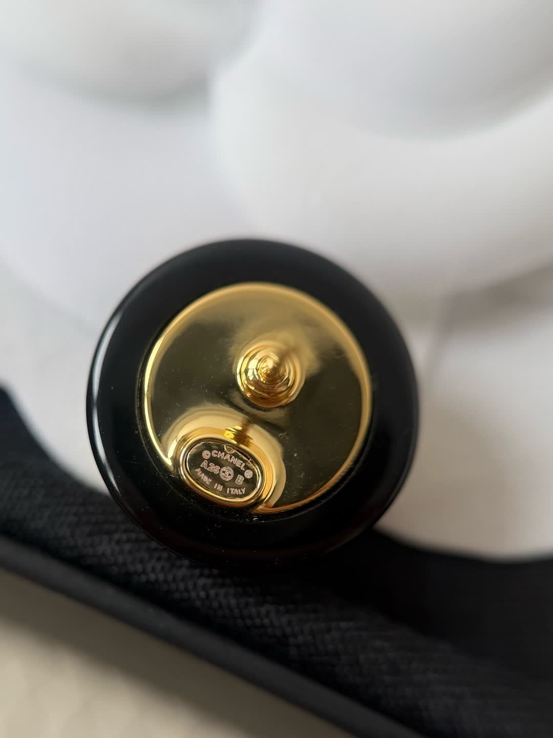 Chanel CC Logo Stud Earrings