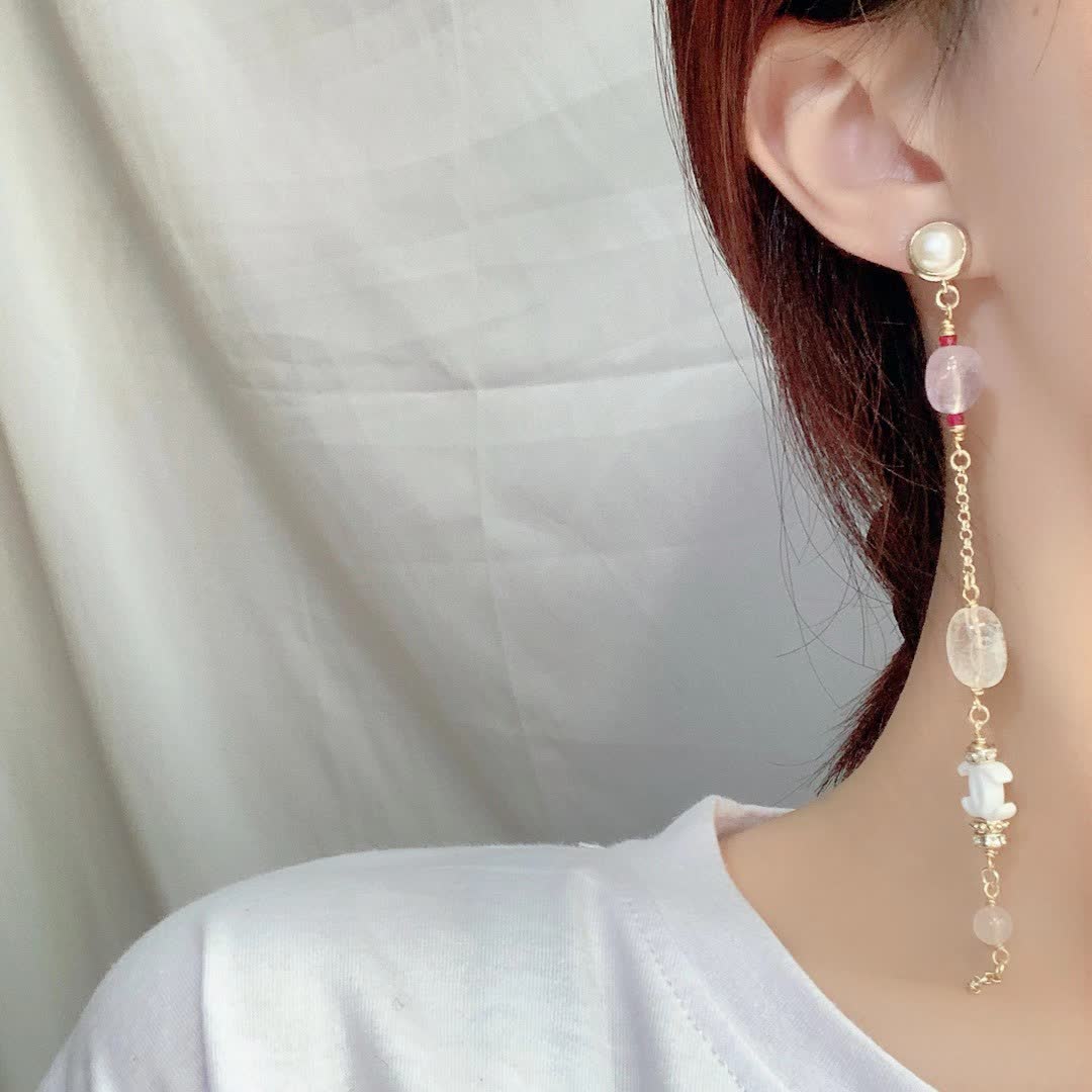Chanel Elegant Pearl and Gemstone Earrings Chanel Elegant Pearl and Gemstone Earrings