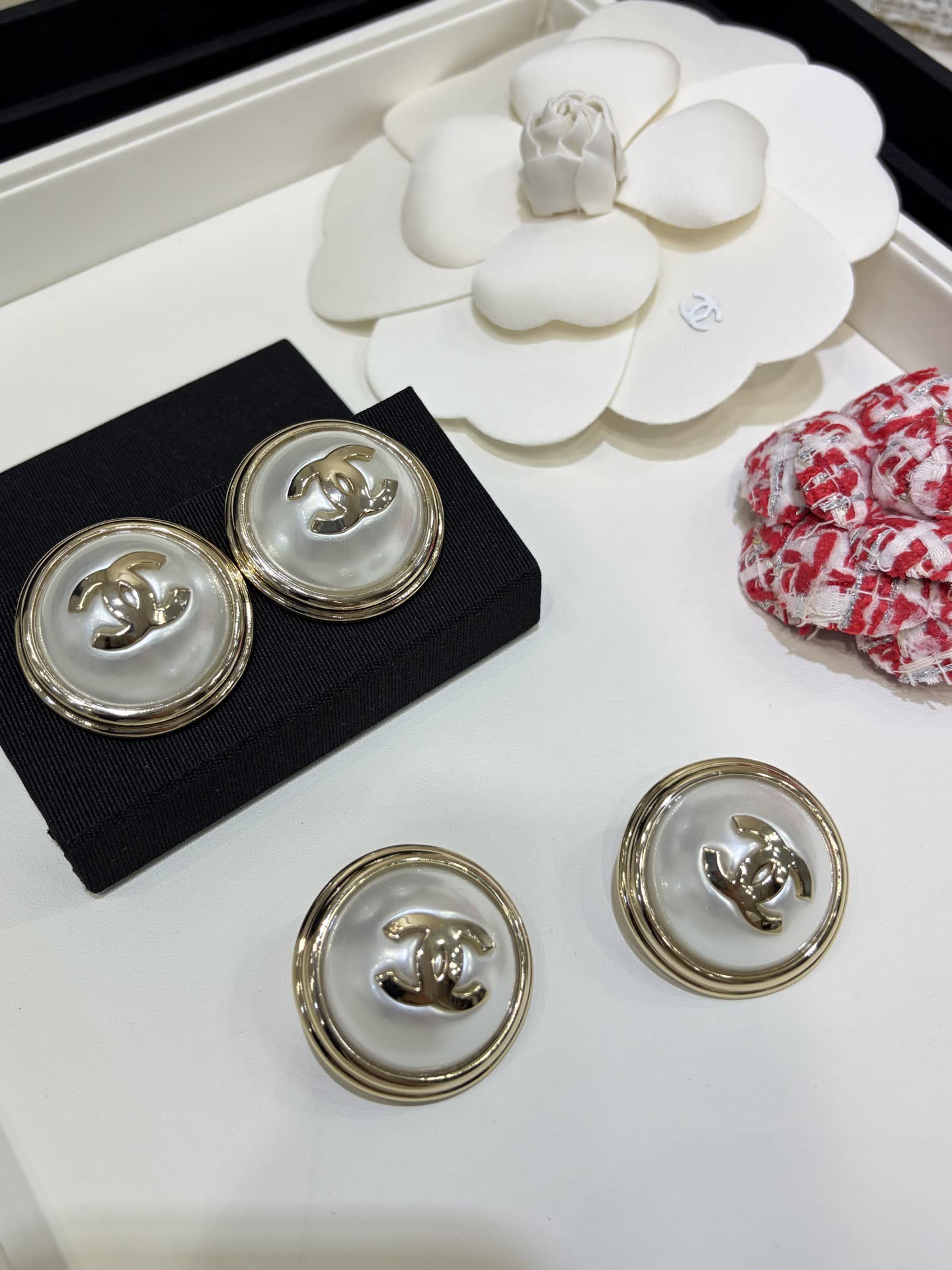 Chanel Pearl Earrings
