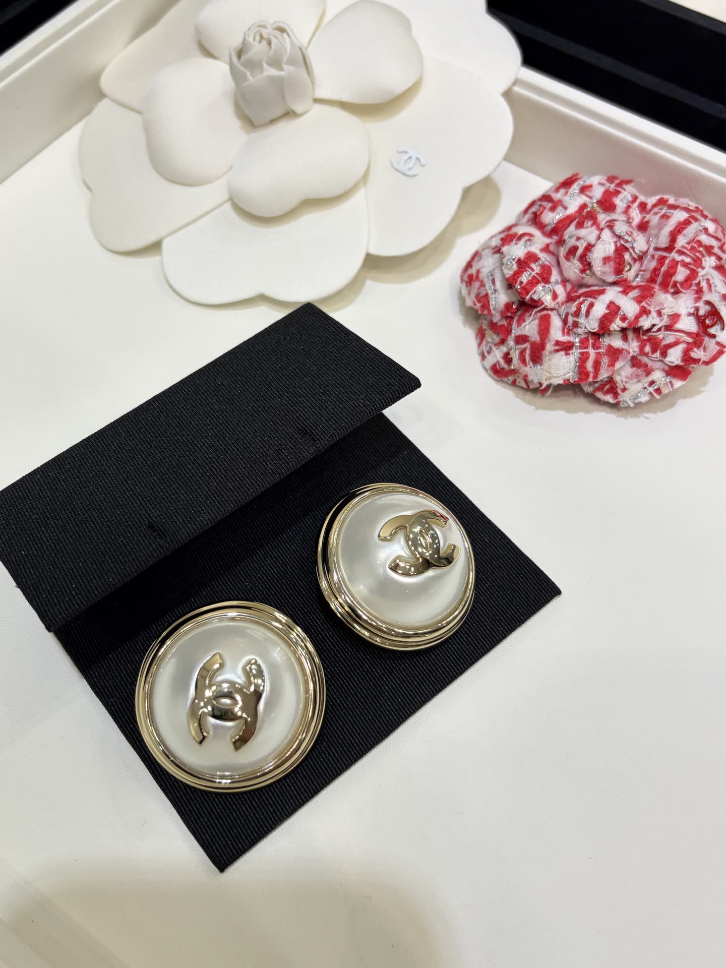 Chanel Pearl Earrings