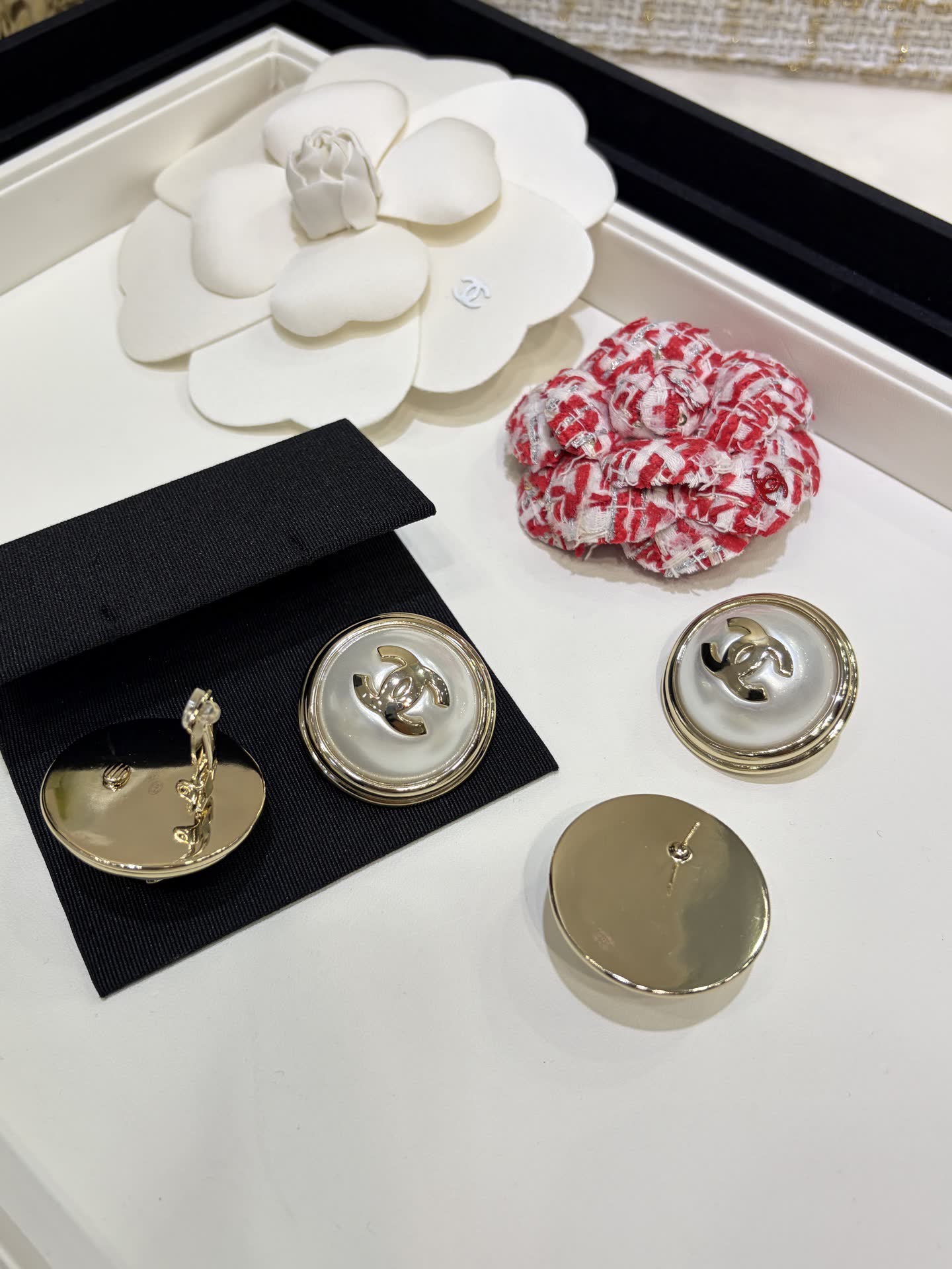 Chanel Pearl Earrings