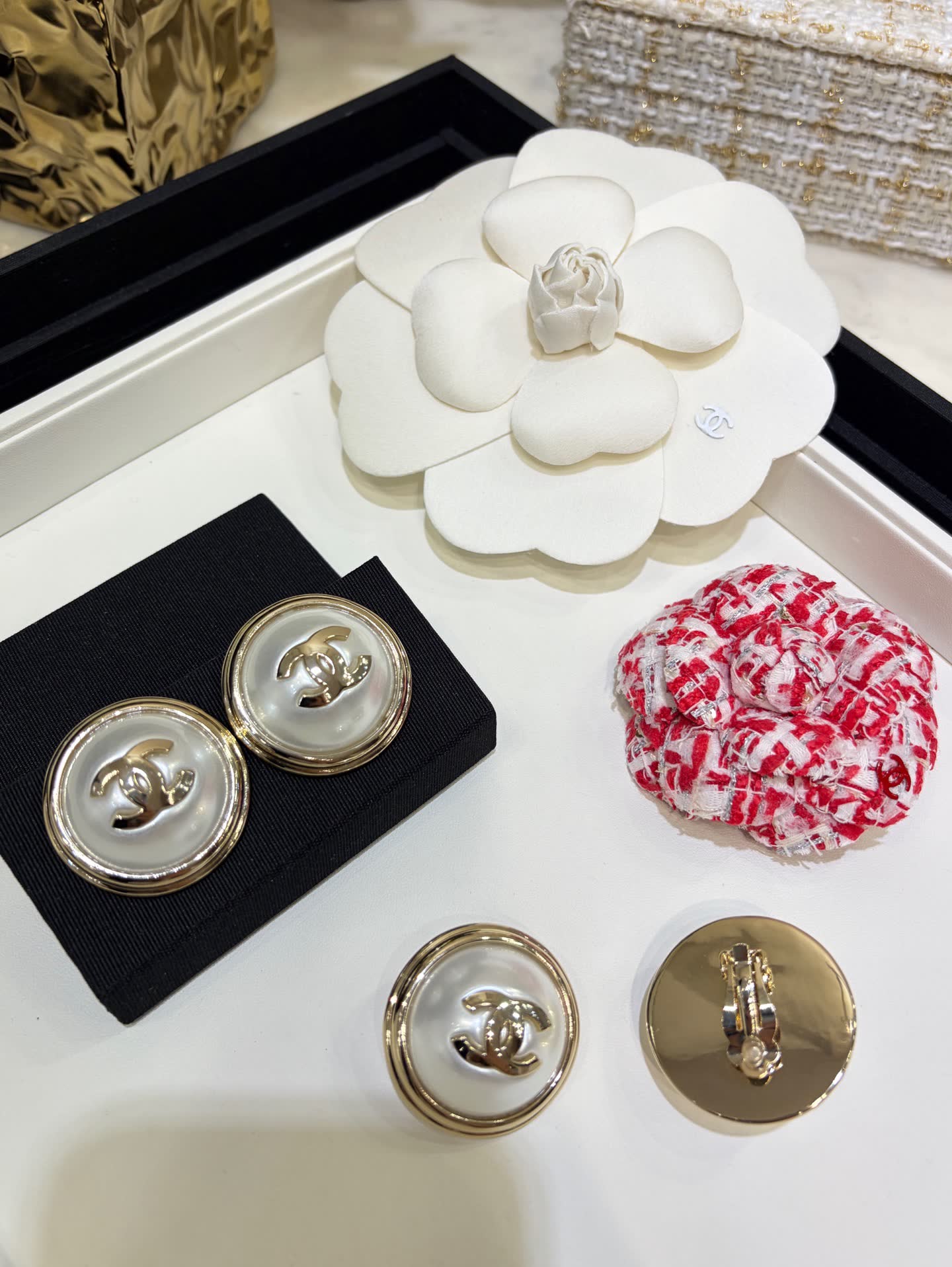 Chanel Pearl Earrings
